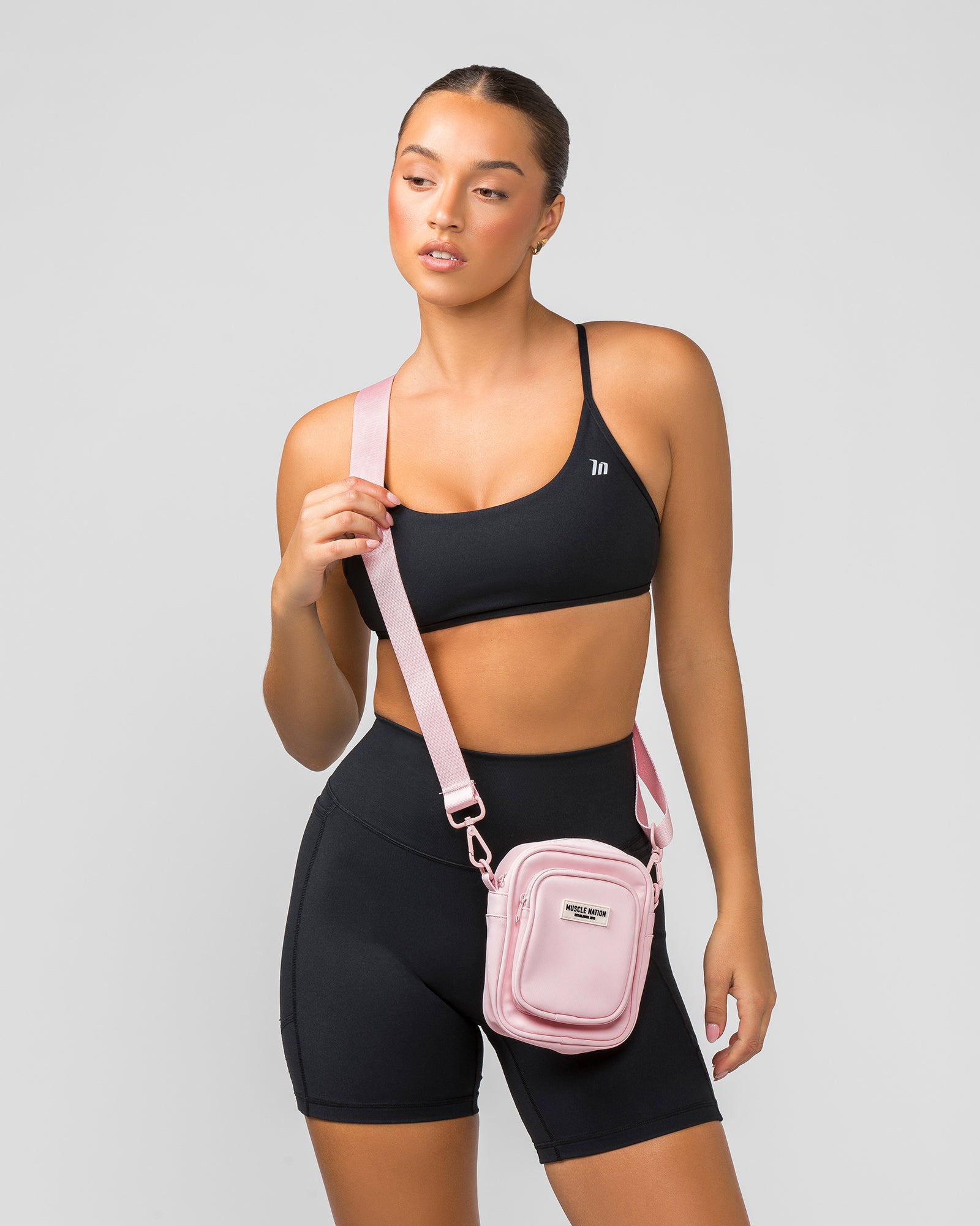 MN Mini Cross Body Bag - Pale Pink-Bags-One Size-AC112332PALPNK-One Size-MNAPPRL28496-4-Muscle Nation