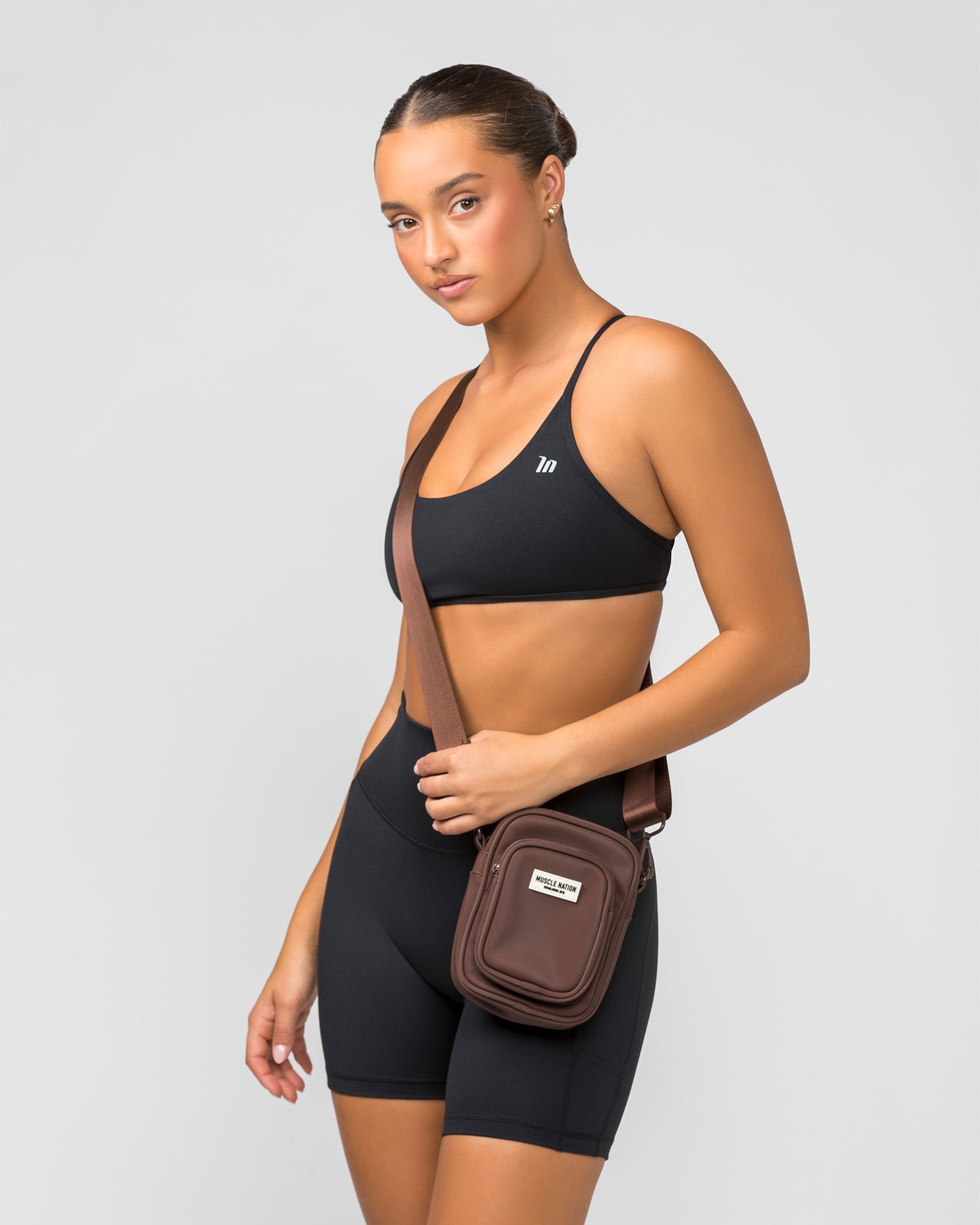 MN Mini Cross Body Bag - Fudge-Bags-One Size-AC112332FUDGE-One Size-MNAPPRL28497-1-Muscle Nation