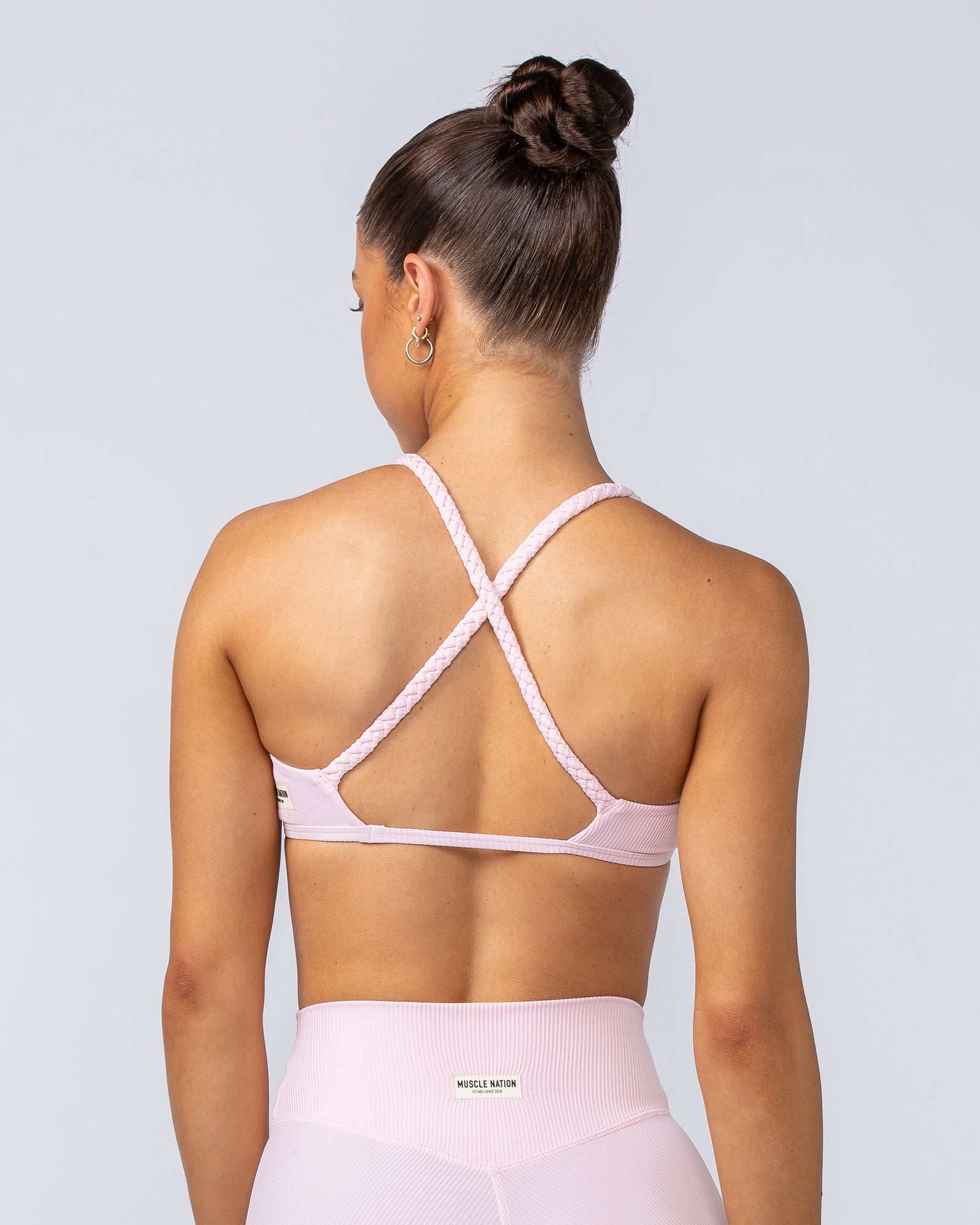 Breeze Rib Bralette - Baby Pink-Bralettes-XXS-112489BPNK-XXS-MNAPPRL33865-5-Muscle Nation