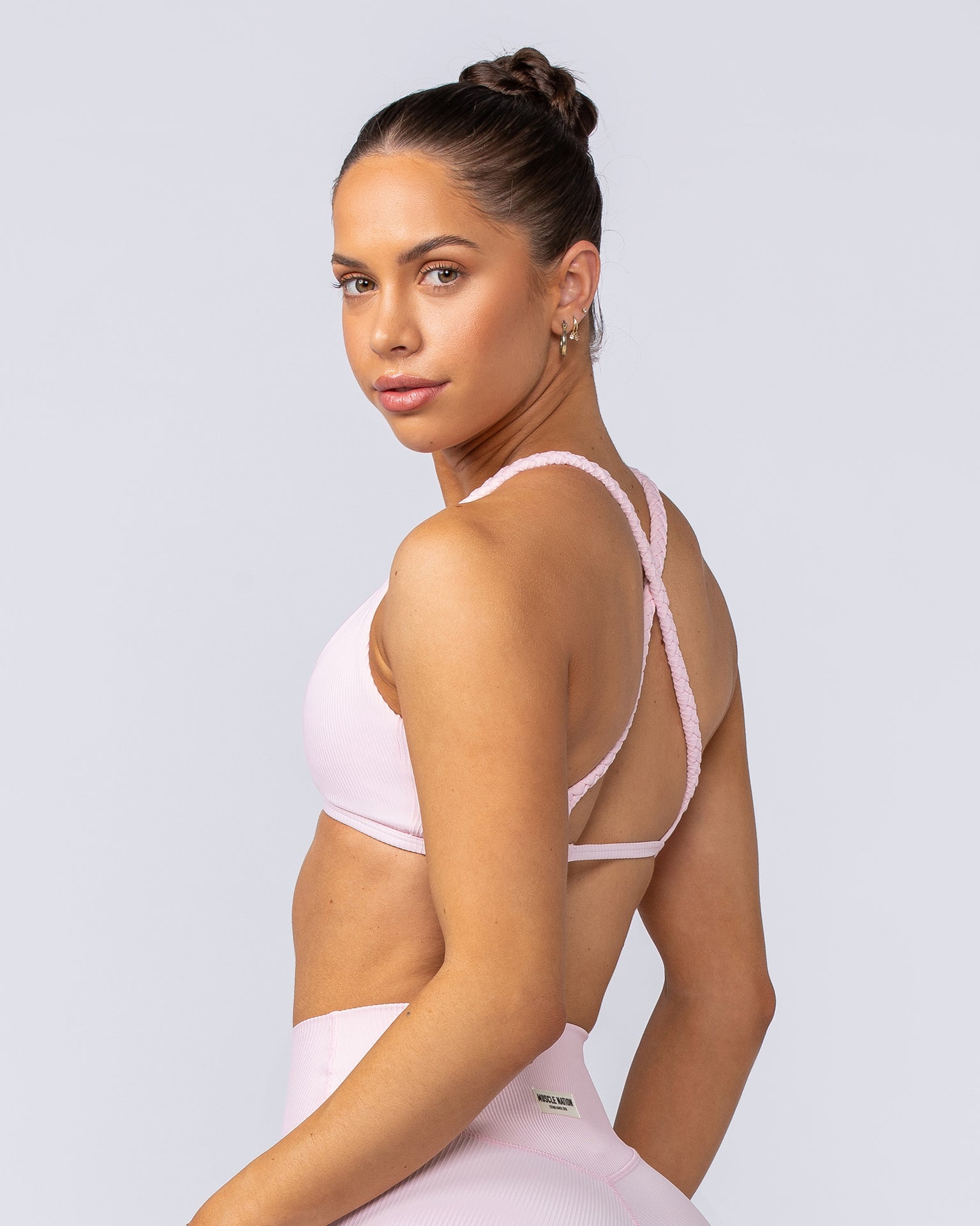Breeze Rib Bralette - Baby Pink-Bralettes-XXS-112489BPNK-XXS-MNAPPRL33865-4-Muscle Nation