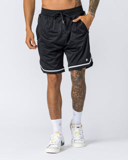 Mens 8" Basketball Shorts - Black-Shorts-S-112130BLK-S-MNAPPRL12577-1-Muscle Nation