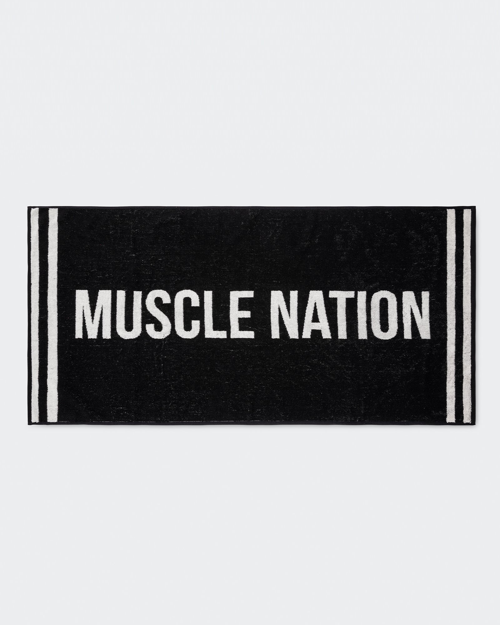 Gym Towel - Black/ White-Accessories-Black/ White-ACC1124144BLKWHT-ONE-MNAPPRL32743-3-Muscle Nation