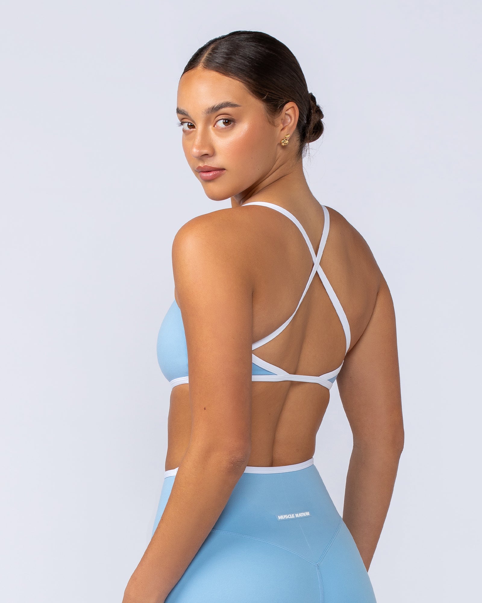 Goddess Bralette - Pacific Blue-Bralettes-XXS-112413PACBLU-XXS-MNAPPRL33064-1-Muscle Nation