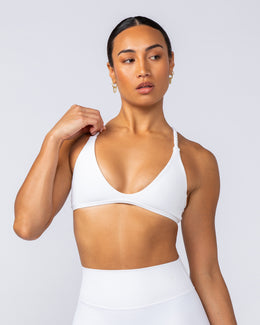 Breeze Rib Bralette - White-Bralettes-XXS-112489WHT-XXS-MNAPPRL33919-1-Muscle Nation