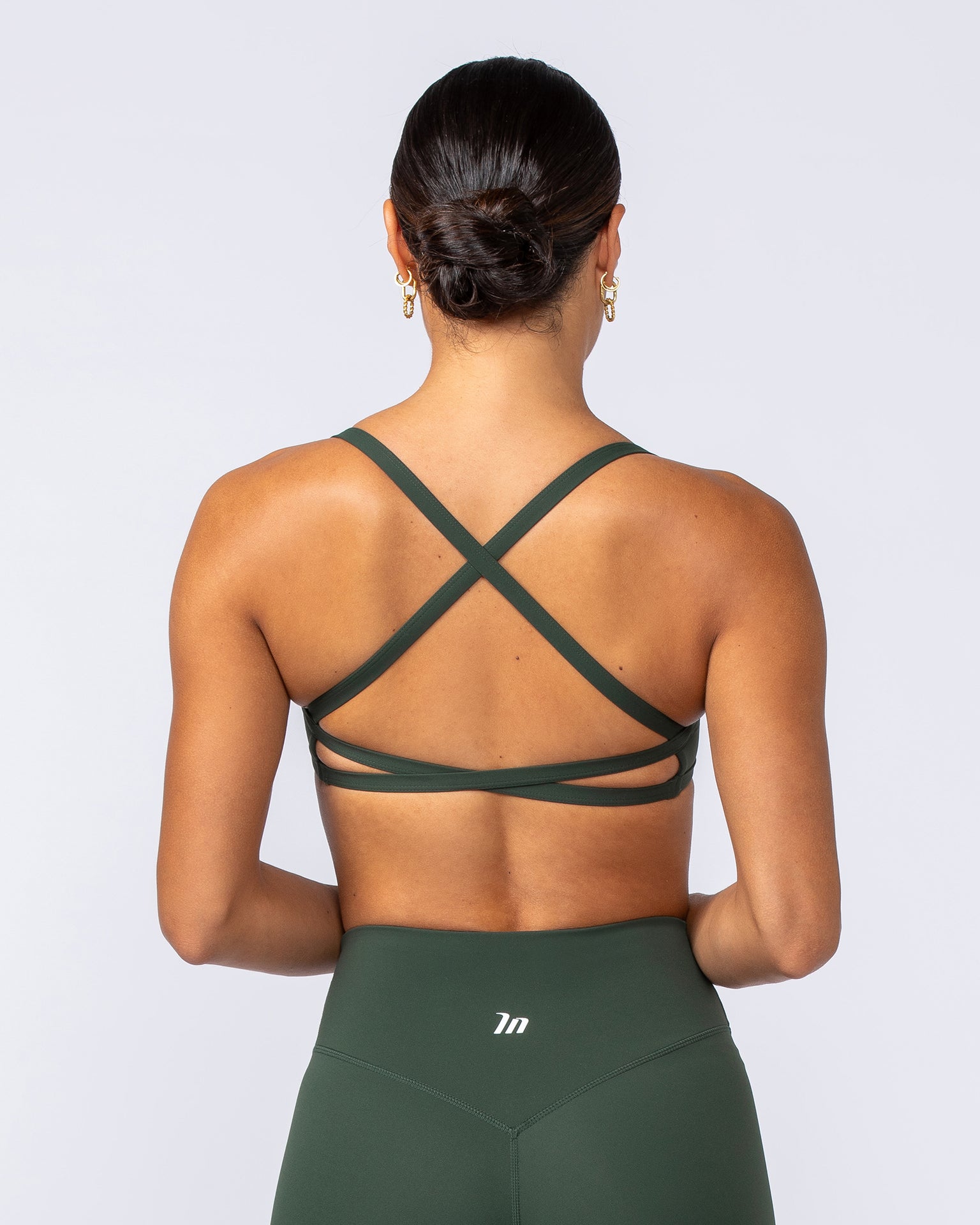 Freedom Bralette - Dark Olive-Bralettes-XXS-1124108DKOLV-XXS-MNAPPRL34171-5-Muscle Nation