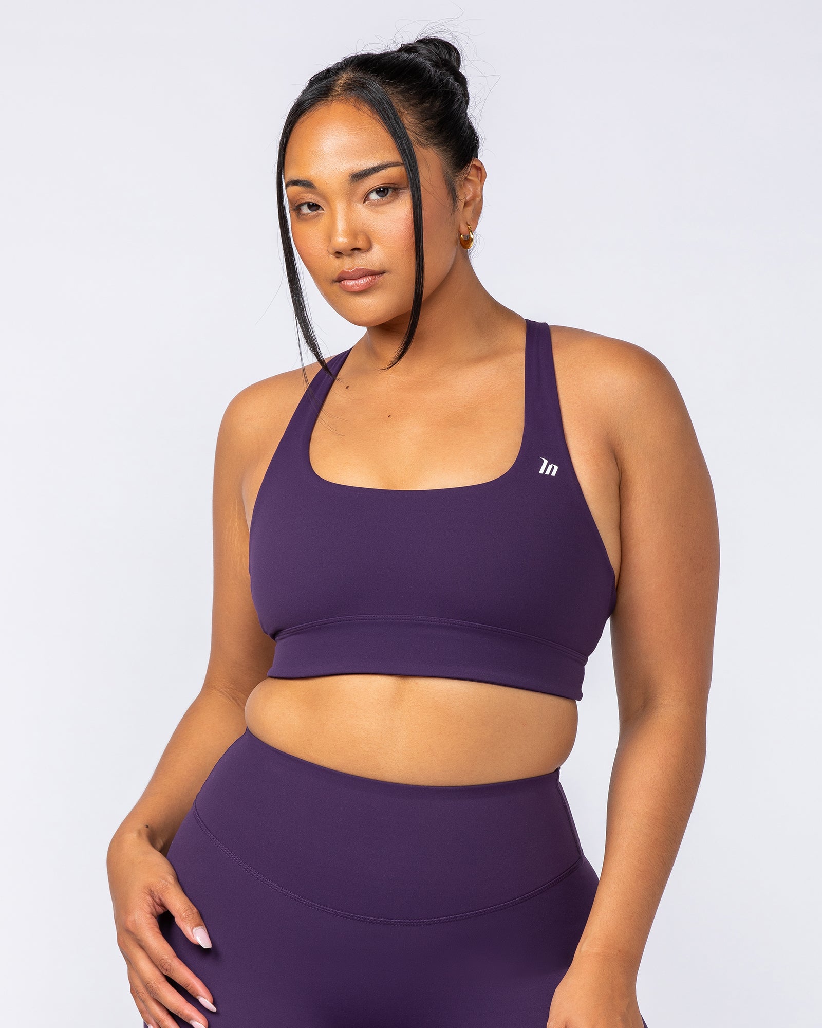Unstoppable Bra - Dark Purple-Sports Bras-XXS-1124110DRKPUR-XXS-MNAPPRL34261-1-Muscle Nation