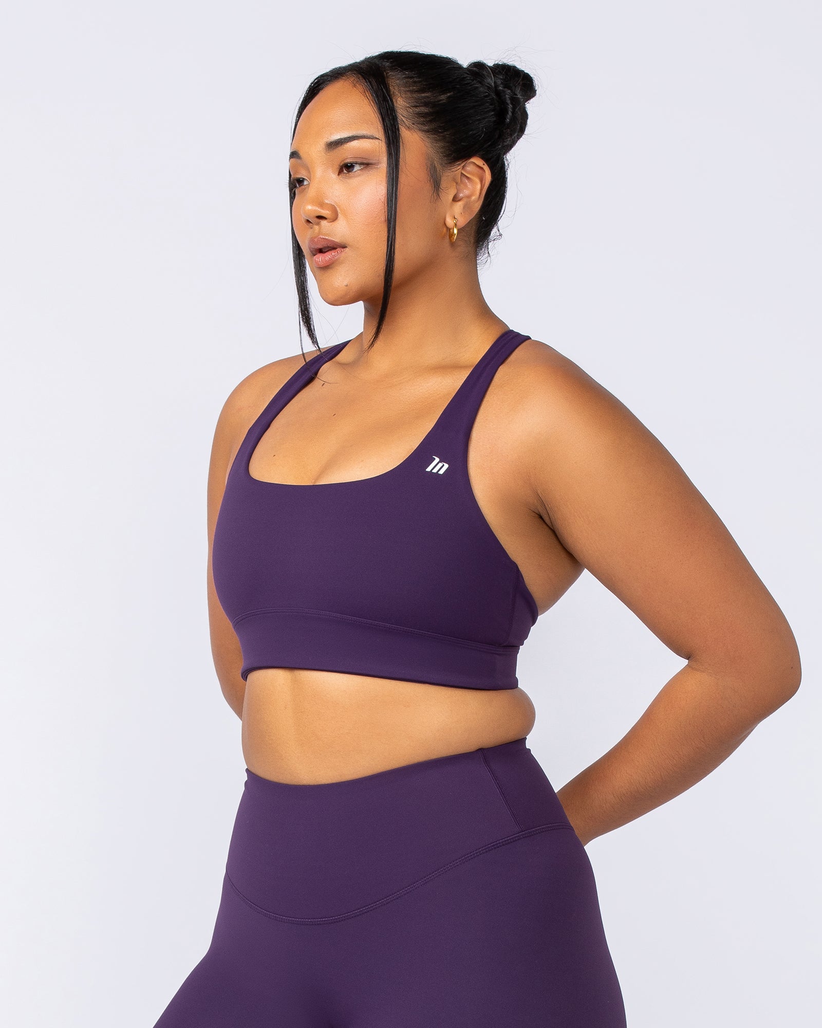 Unstoppable Bra - Dark Purple-Sports Bras-XXS-1124110DRKPUR-XXS-MNAPPRL34261-3-Muscle Nation