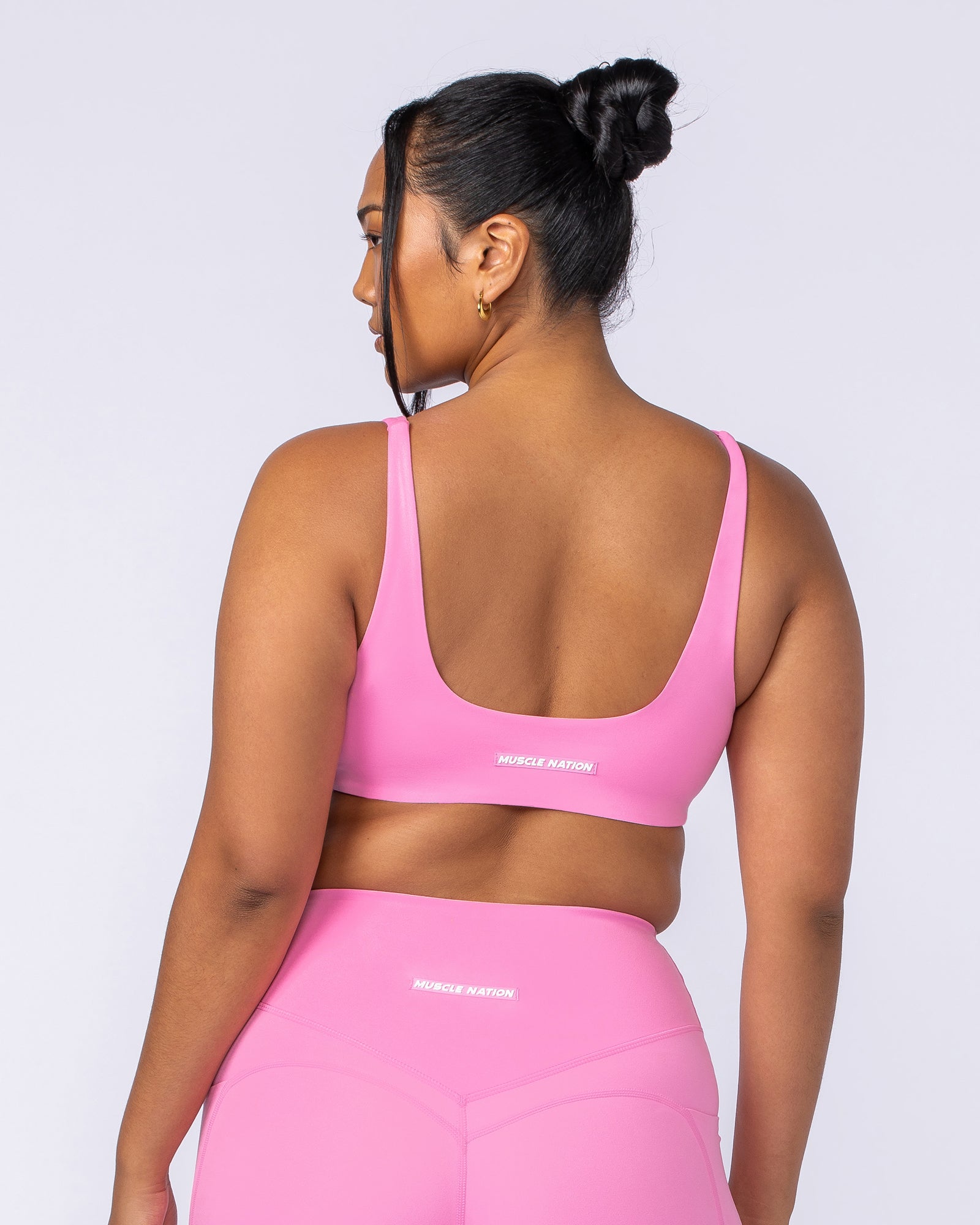 Fundamental Bra - Hollywood Pink-Sports Bras-XXS-112410HWPNK-XXS-MNAPPRL32992-5-Muscle Nation
