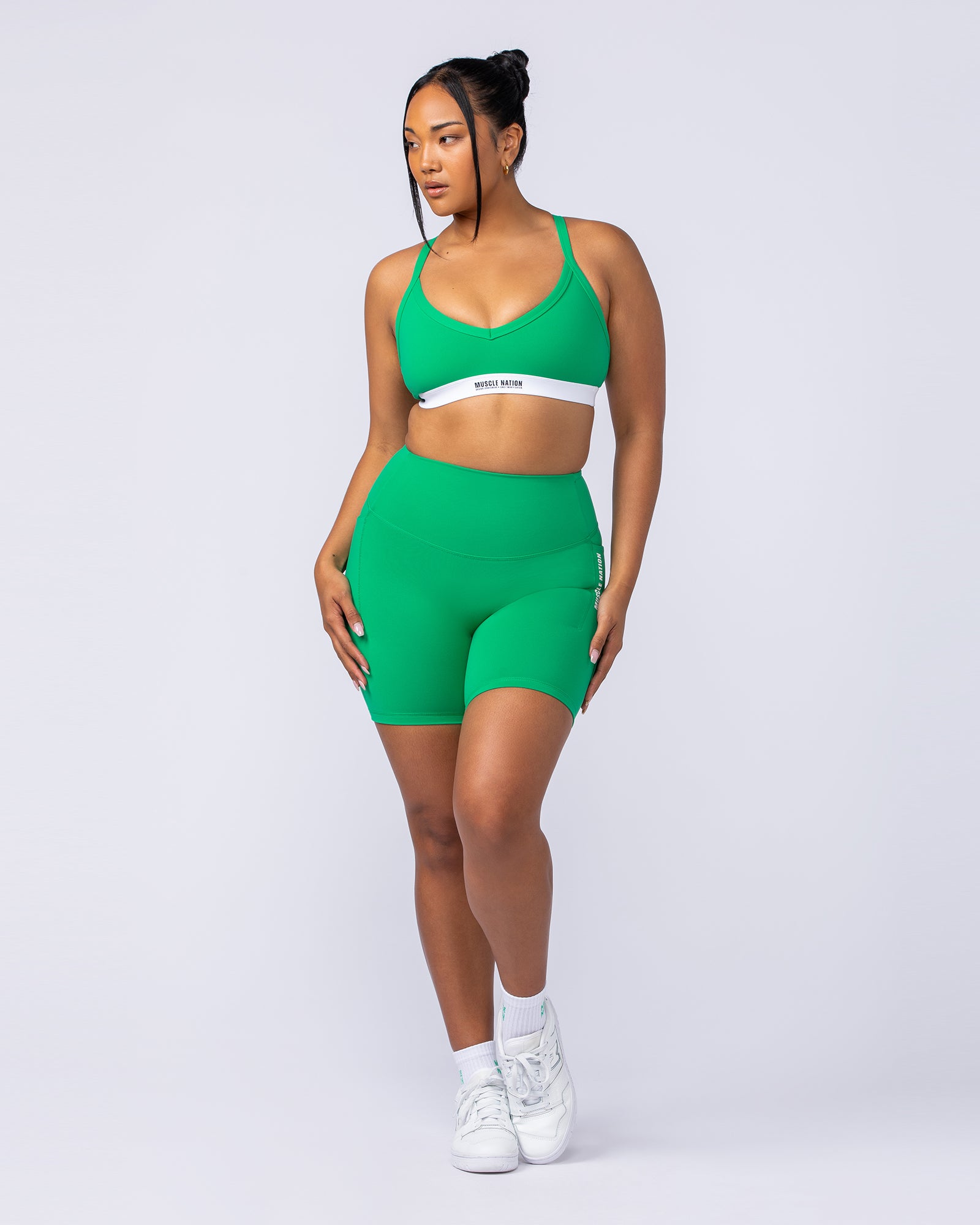 Core Pocket Bike Shorts - Clover-Shorts-XXS-112439CLVR-XXS-MNAPPRL33388-6-Muscle Nation