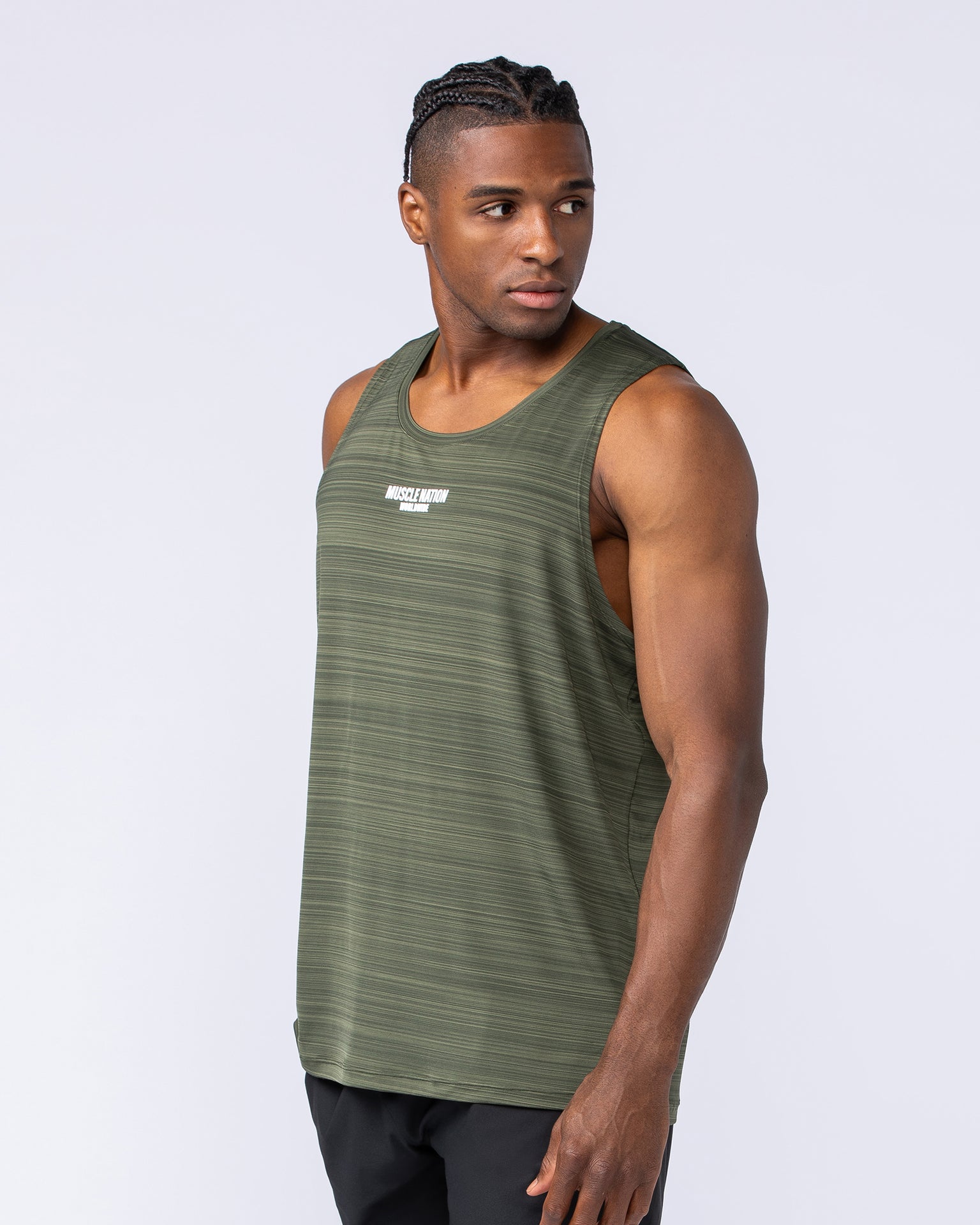 Worldwide Active Tank - Dark Khaki-Singlets & Tanks-S-112468DKHAKI-S-MNAPPRL34947-2-Muscle Nation