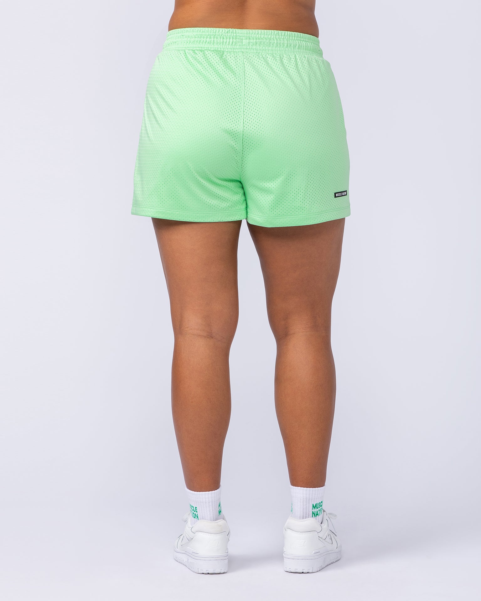 Hoops 3" Shorts - Lime Splice-Shorts-XXS-112446LIMSPLC-XXS-MNAPPRL33505-5-Muscle Nation