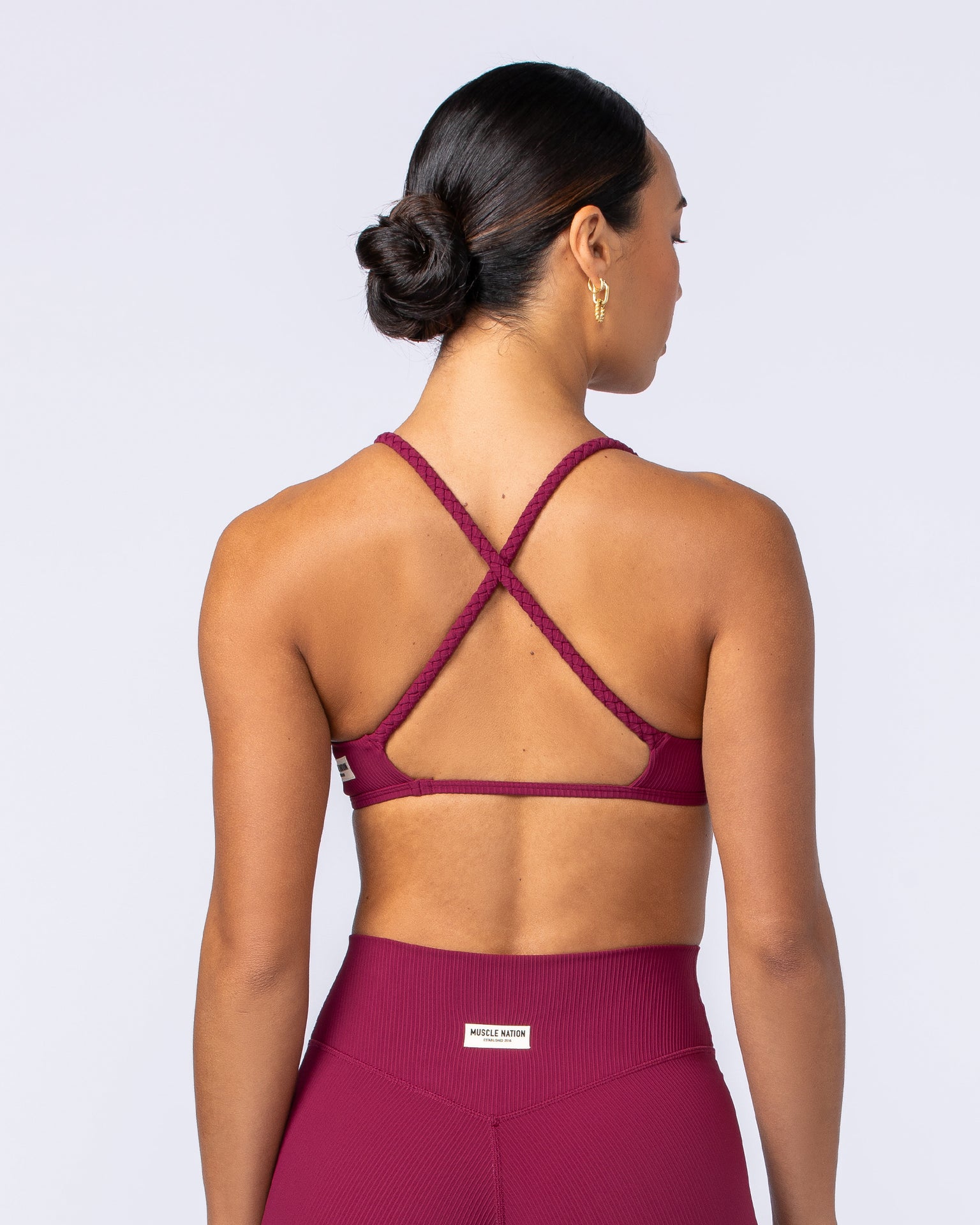Breeze Rib Bralette - Rose Bud-Bralettes-XXS-112489ROSBUD-XXS-MNAPPRL33901-6-Muscle Nation