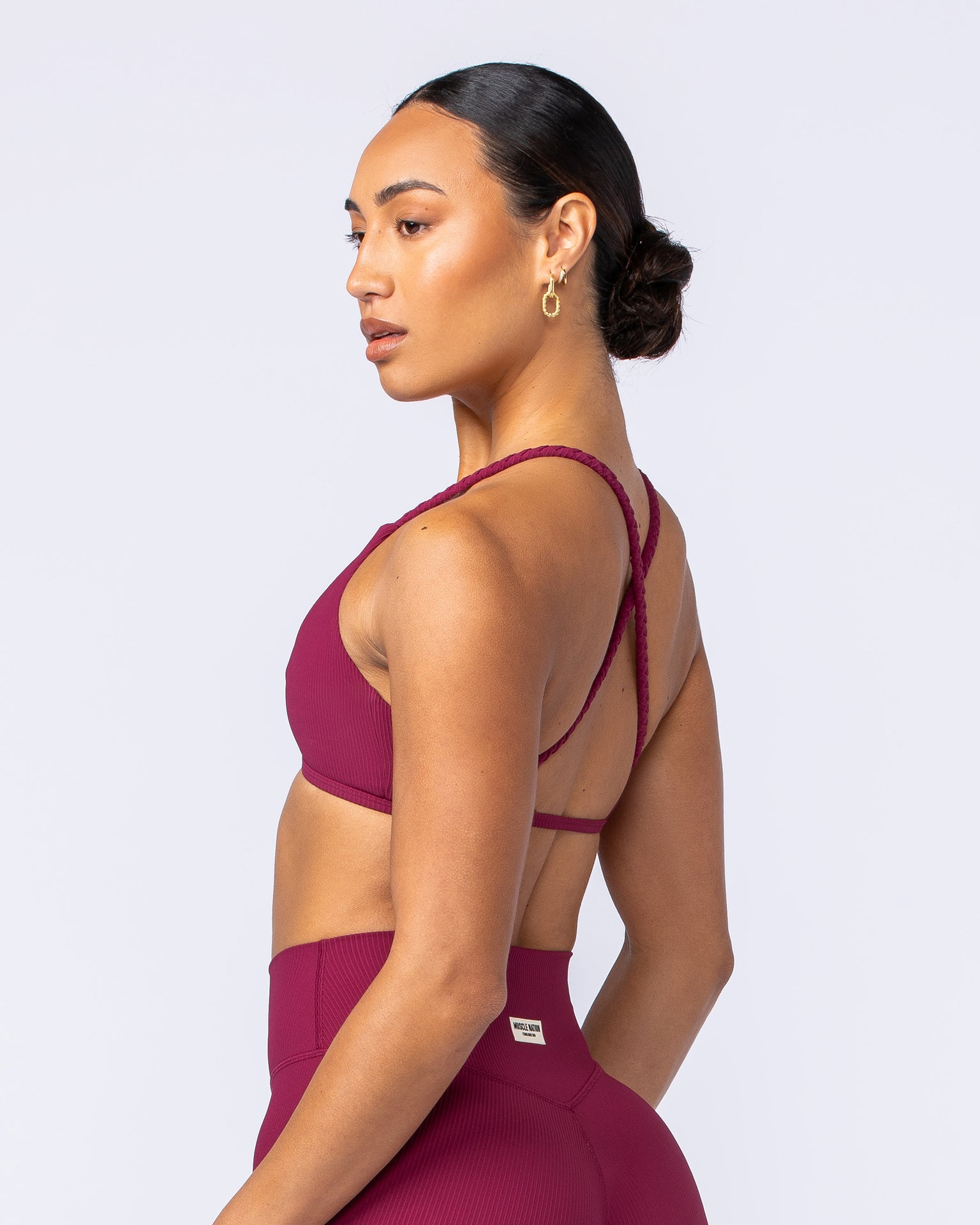 Breeze Rib Bralette - Rose Bud-Bralettes-XXS-112489ROSBUD-XXS-MNAPPRL33901-5-Muscle Nation