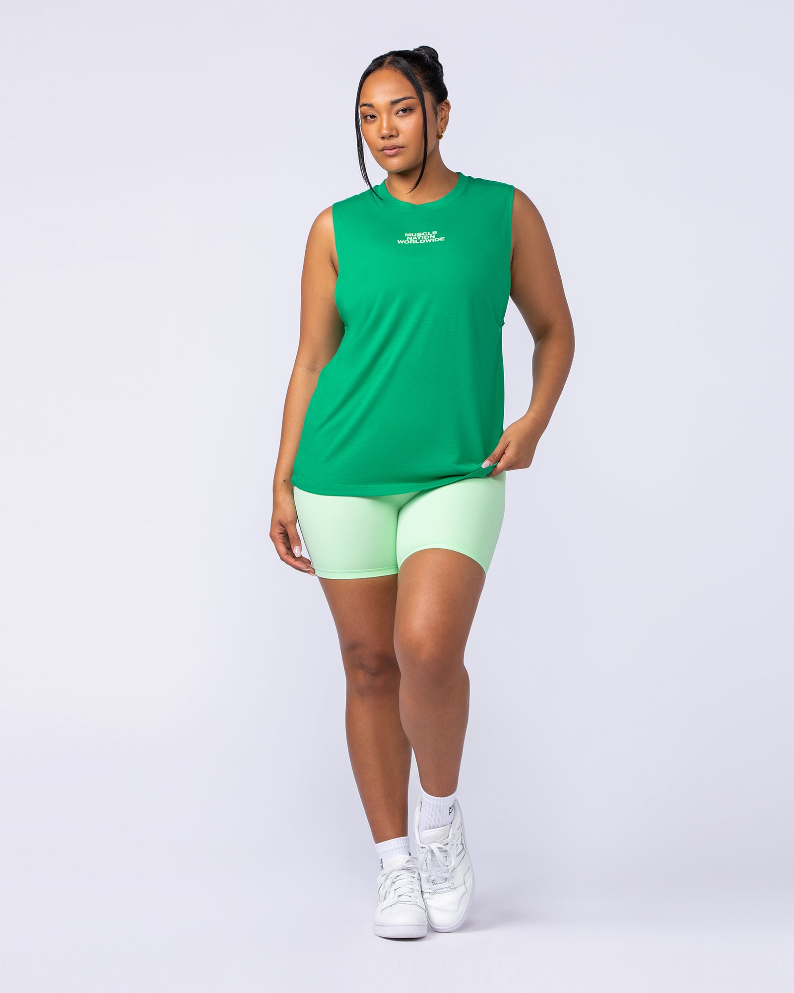 Global Drop Arm Tank - Clover-Singlets & Tanks-XXS-112447CLVR-XXS-MNAPPRL33532-5-Muscle Nation