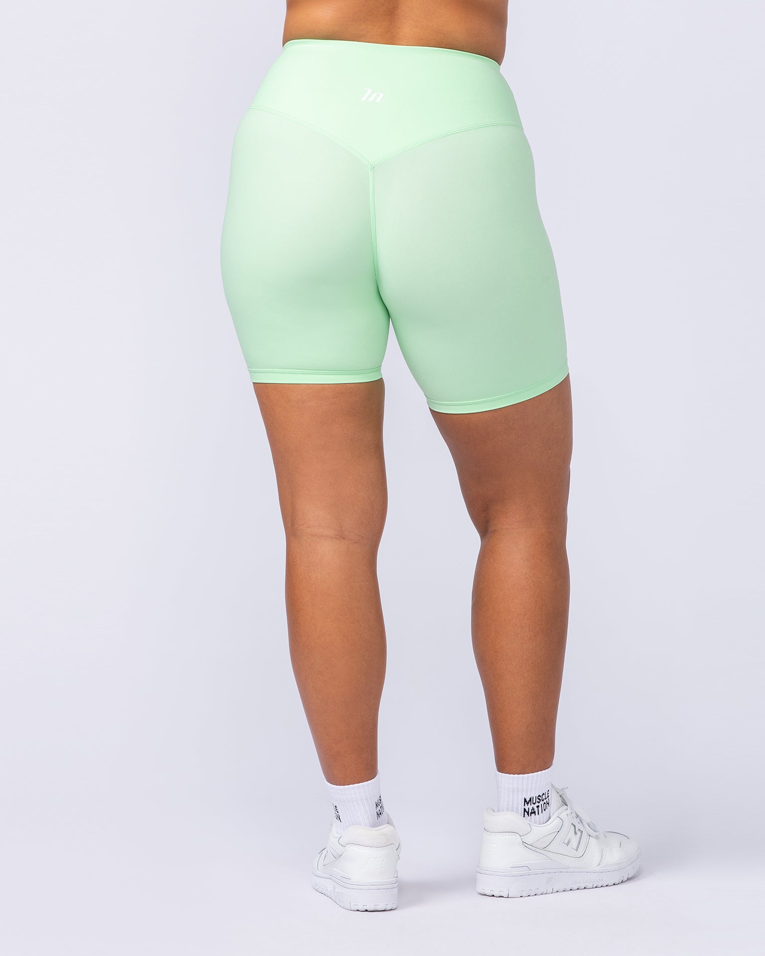 Ultra Aura Bike Shorts - Lime Splice-Bottoms-XXS-1124111LIMSPLC-XXS-MNAPPRL34315-6-Muscle Nation