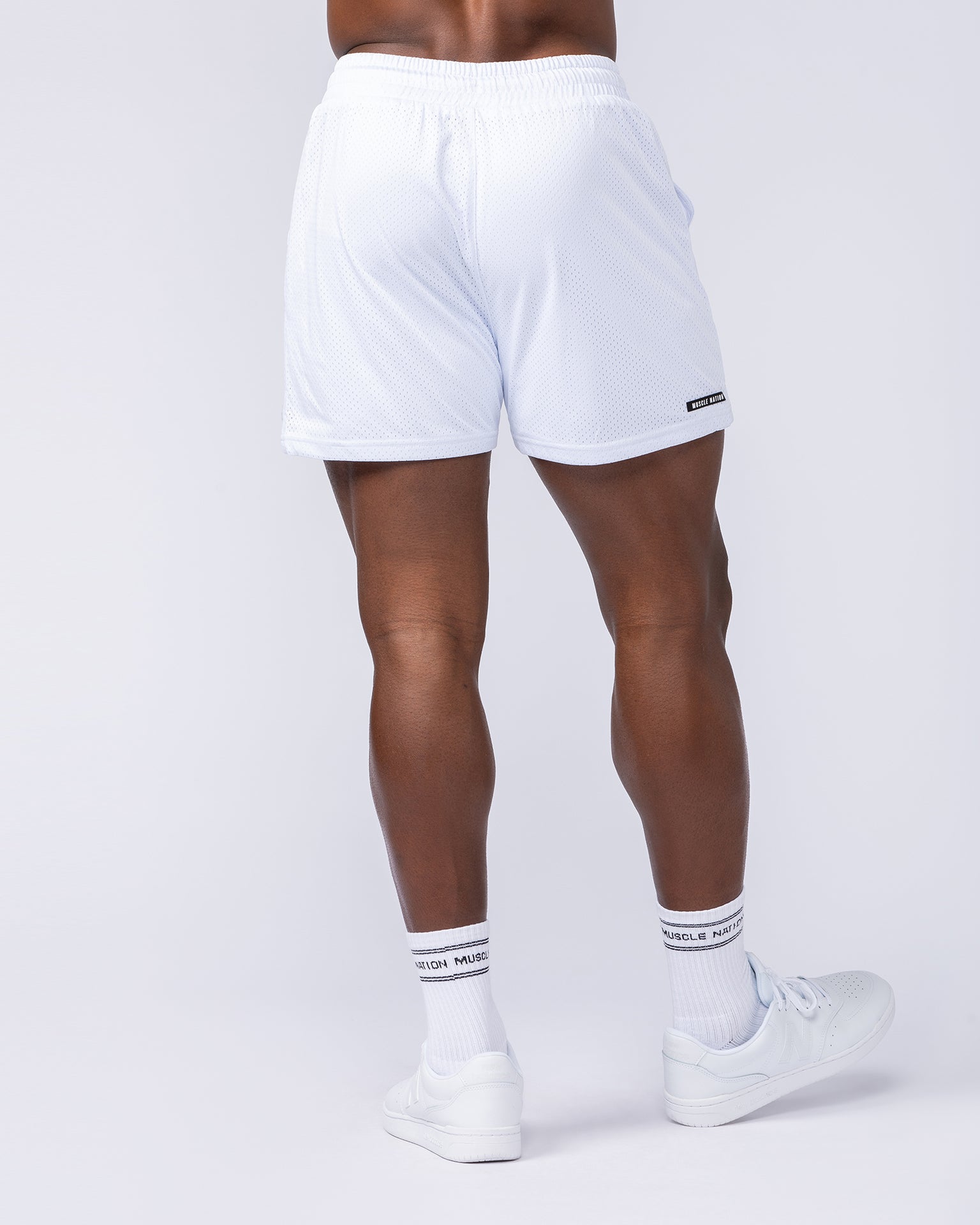 Lay Up 3.5" Shorts - White-Shorts-S-112342WHT-S-MNAPPRL29670-5-Muscle Nation