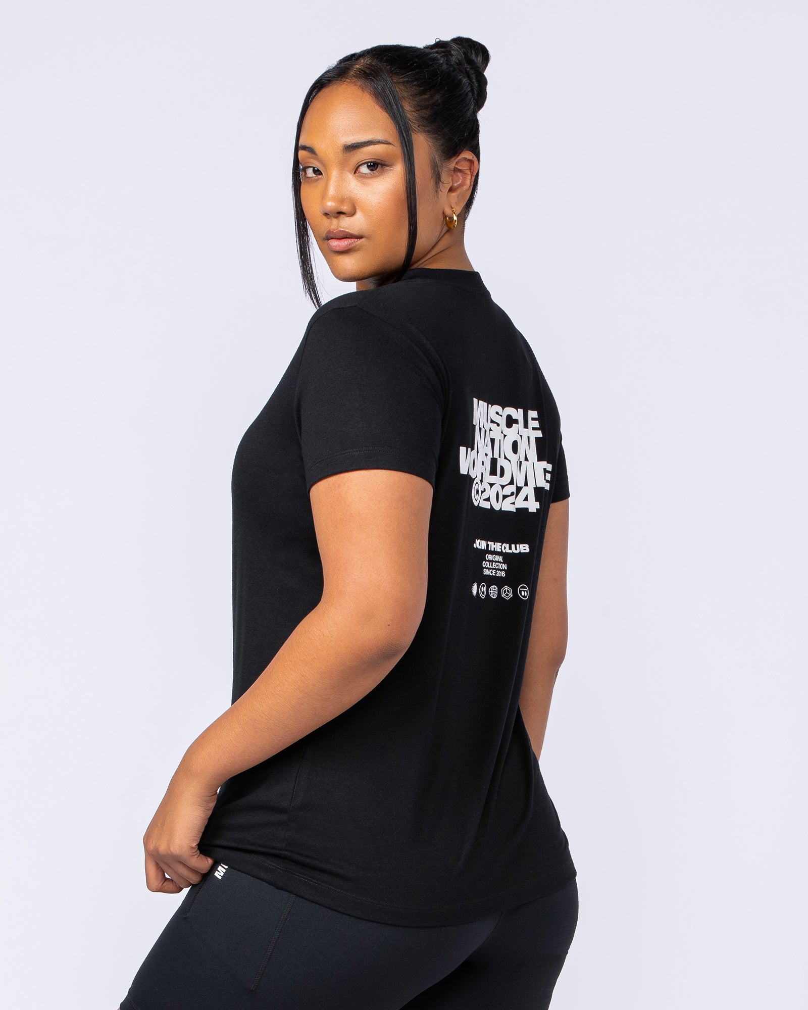 Global Training Tee - Black-T-Shirts-XXS-1124214BLK-XXS-MNAPPRL34486-4-Muscle Nation