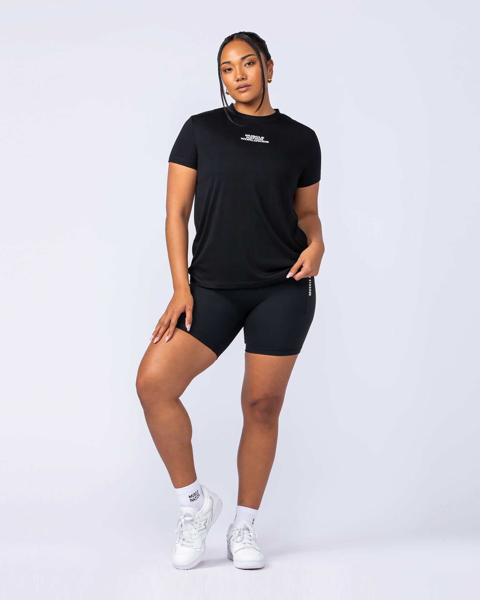 Global Training Tee - Black-T-Shirts-XXS-1124214BLK-XXS-MNAPPRL34486-6-Muscle Nation