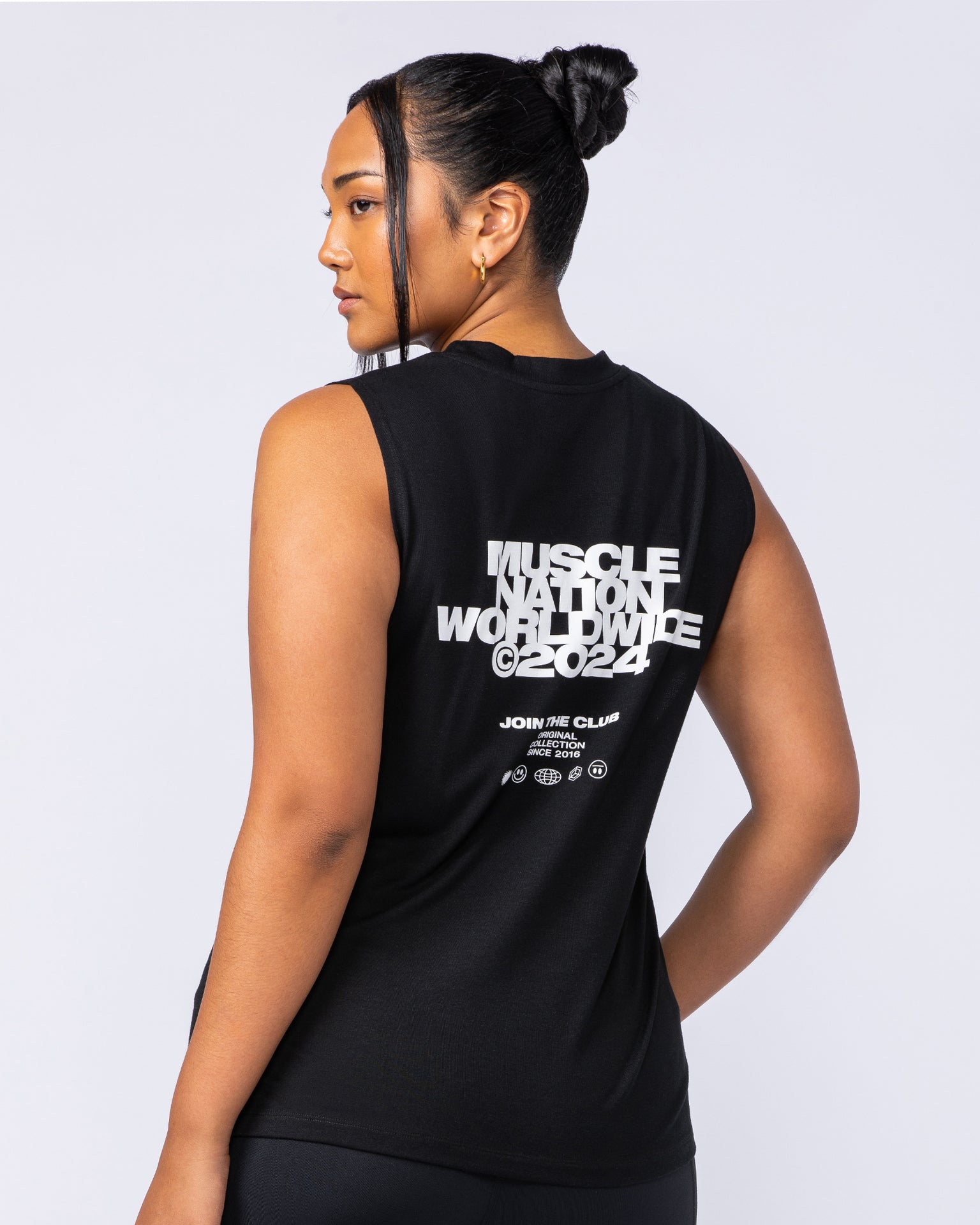 Global Drop Arm Tank - Black-Singlets & Tanks-XXS-112447BLK-XXS-MNAPPRL33550-2-Muscle Nation