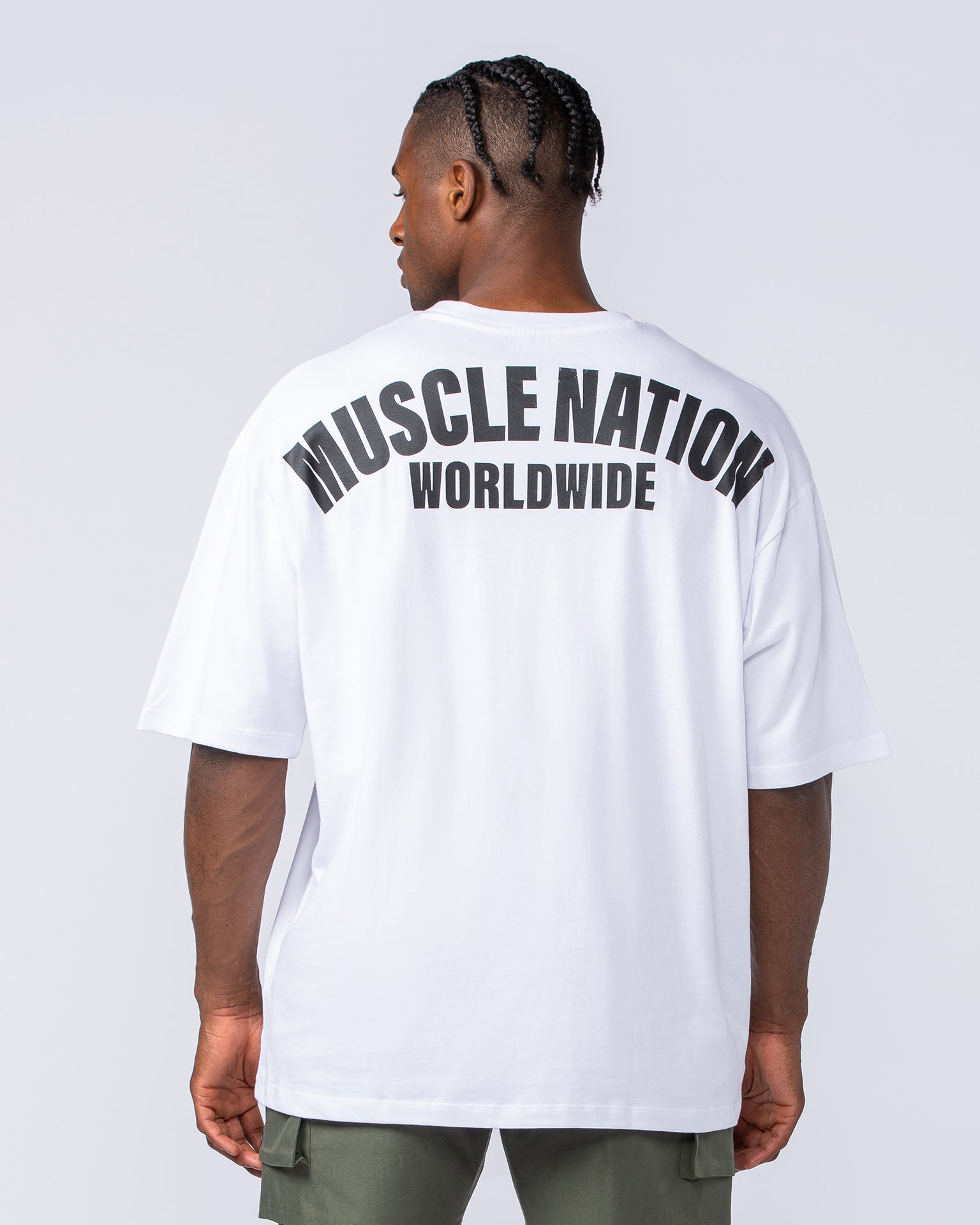 Classic Oversized Tee - White-T-Shirts-XS-032440WHT-XS-MNAPPRL31929-5-Muscle Nation
