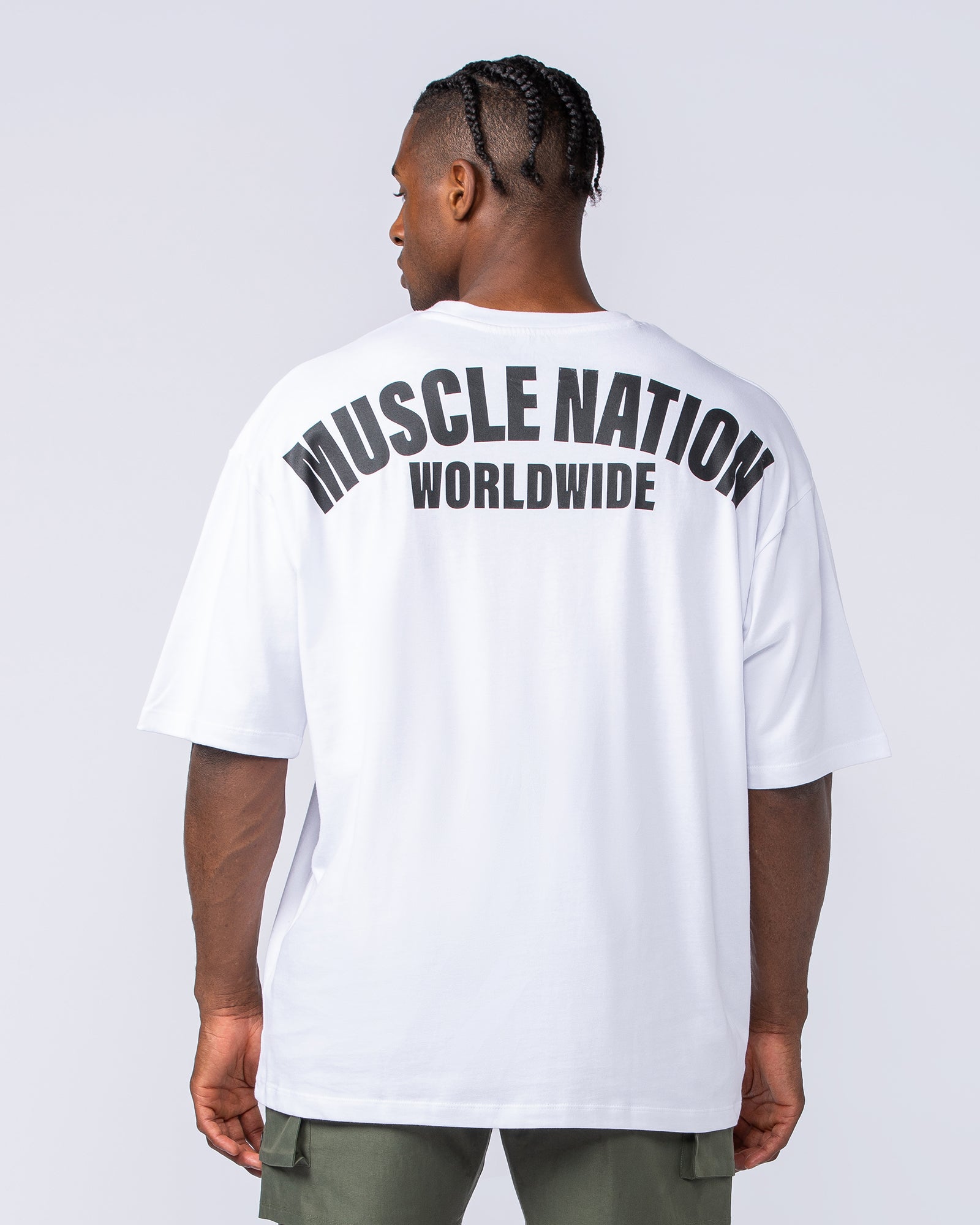 Classic Oversized Tee - White-T-Shirts-XS-032440WHT-XS-MNAPPRL31929-5-Muscle Nation