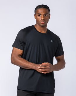 Ventilation Tee - Black-T-Shirts-S-052330BLK-S-MNAPPRL25100-1-Muscle Nation