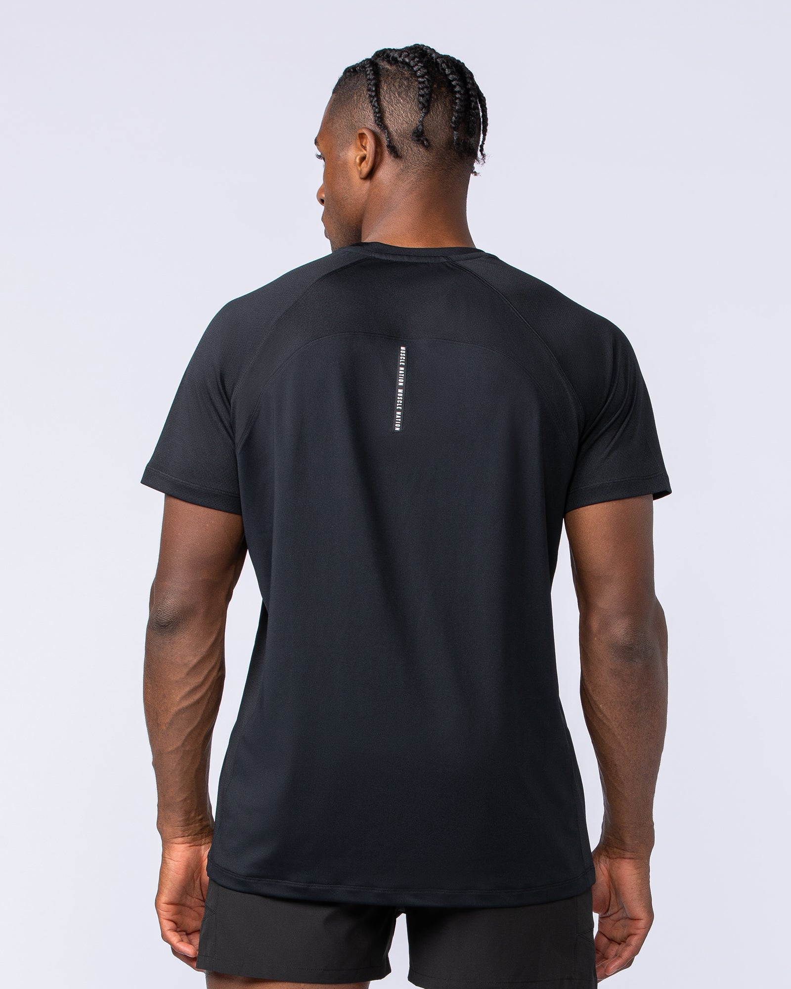 Ventilation Tee - Black-T-Shirts-S-052330BLK-S-MNAPPRL25100-4-Muscle Nation