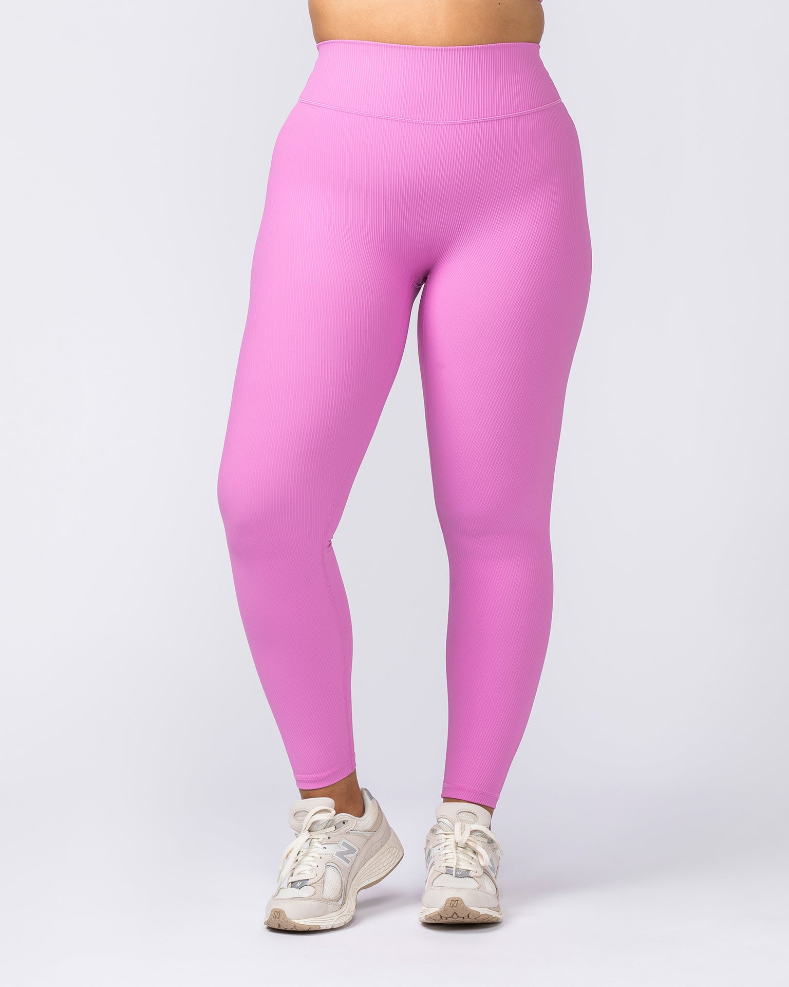 Zero Rise Rib Ankle Length Leggings - Fondant Pink-Leggings-XXS-112377FONPNK-XXS-MNAPPRL27965-2-Muscle Nation