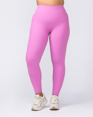 Zero Rise Rib Ankle Length Leggings - Fondant Pink-Leggings-XXS-112377FONPNK-XXS-MNAPPRL27965-2-Muscle Nation