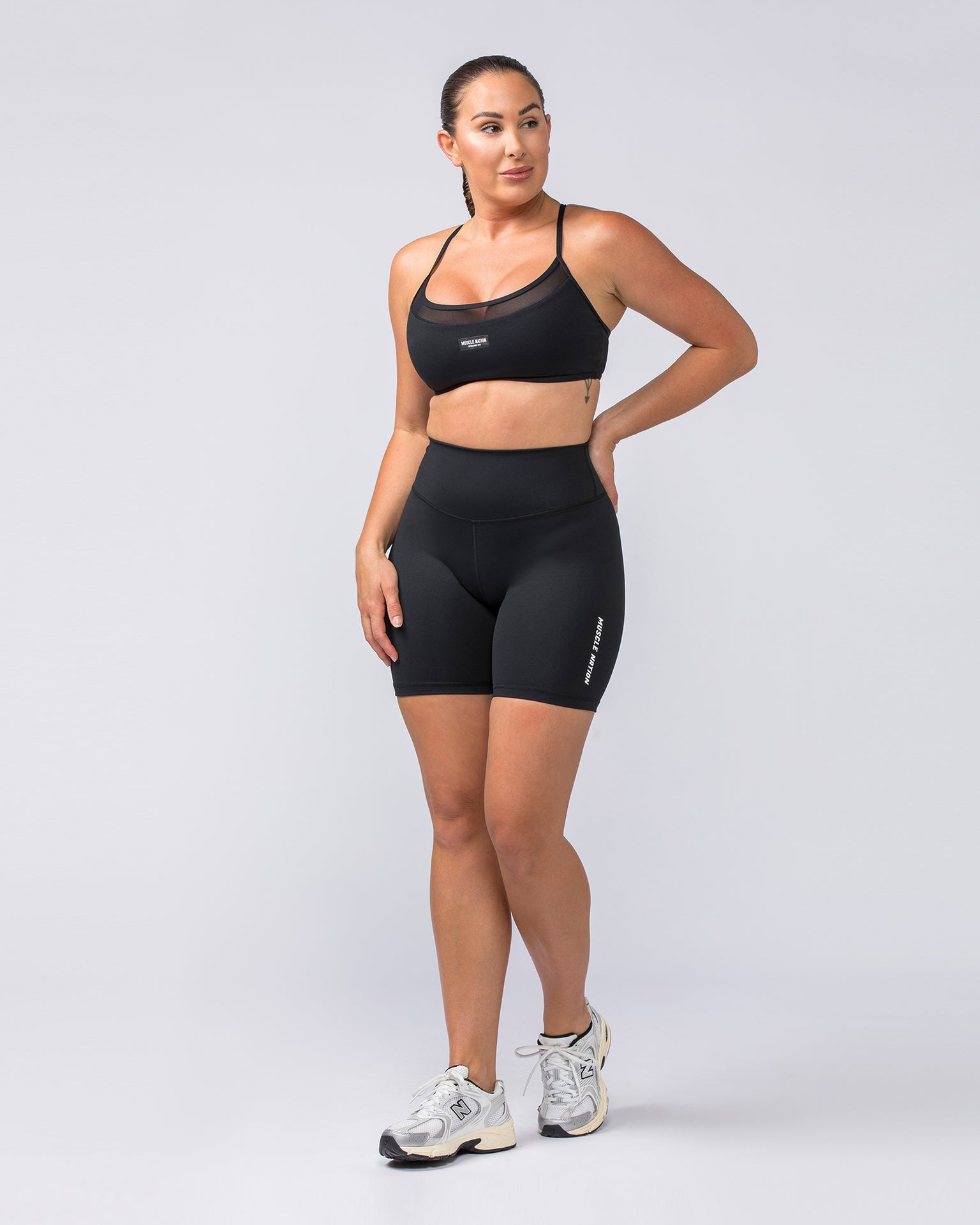 Replay Signature Bike Shorts - Black-Shorts-XXS-052308BLK-XXS-MNAPPRL24711-6-Muscle Nation