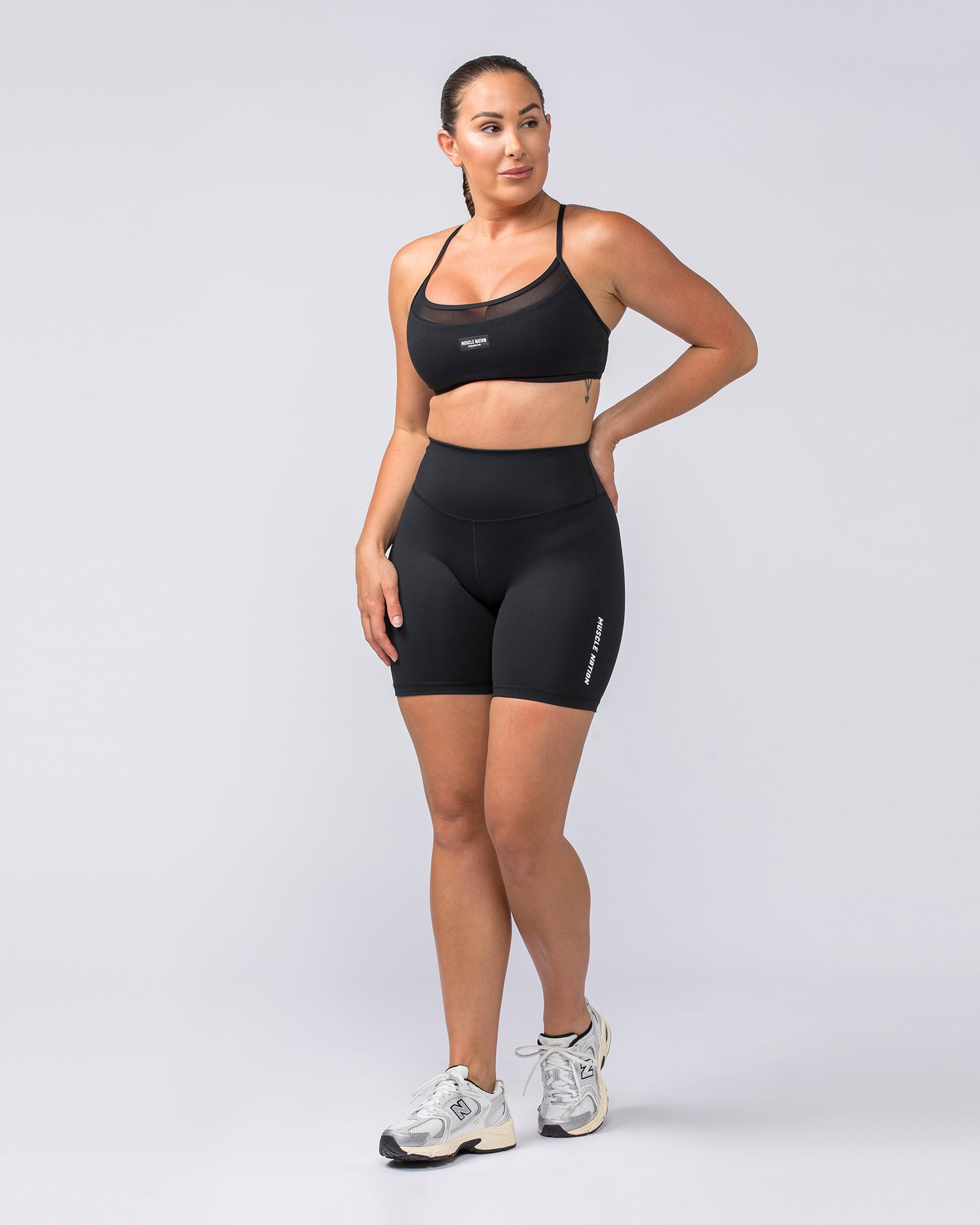 Replay Signature Bike Shorts - Black-Shorts-XXS-052308BLK-XXS-MNAPPRL24711-6-Muscle Nation