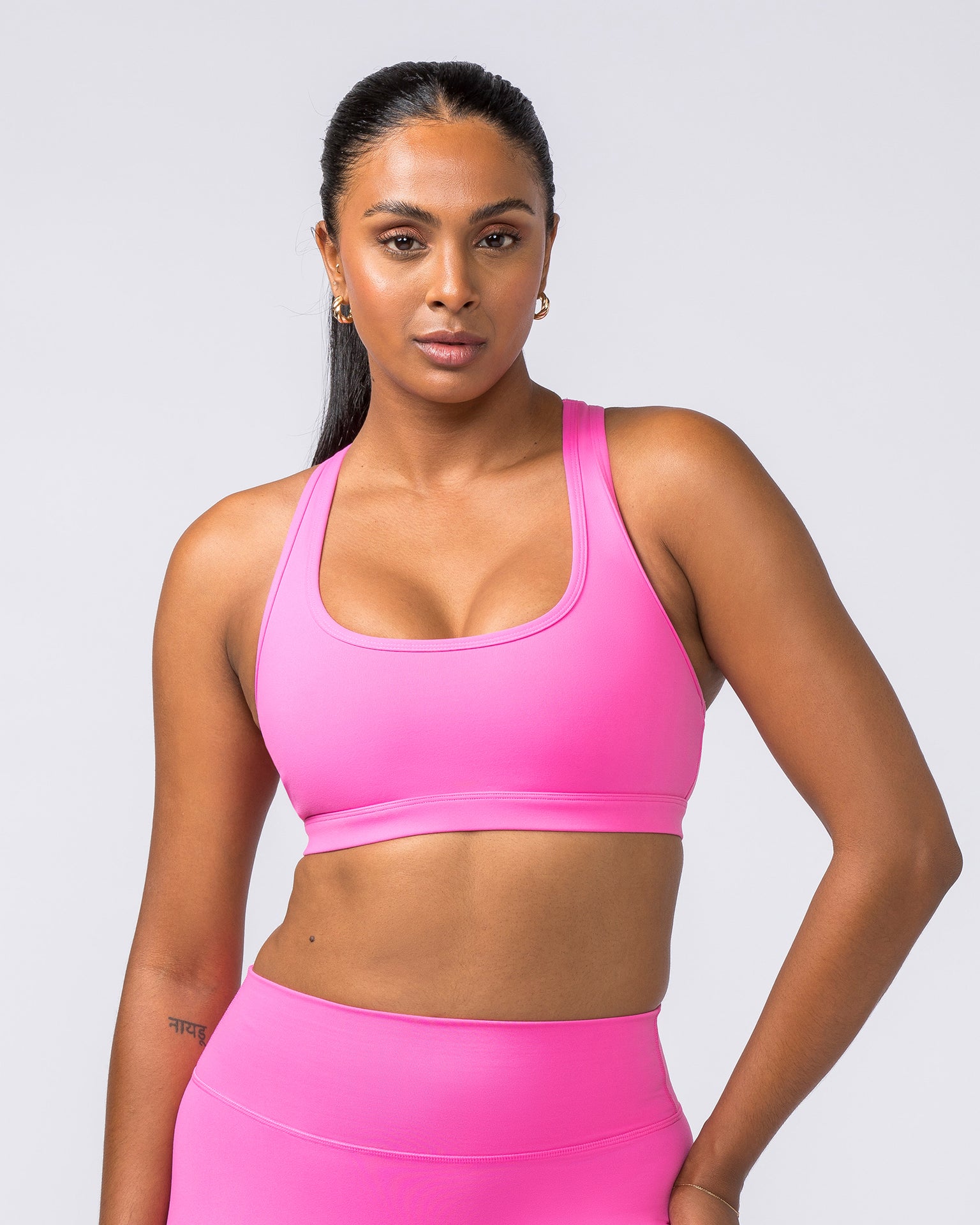 Drew Bra - Neon Bubblegum-Sports Bras-XXS-112323NEONBUBBL-XXS-MNAPPRL31159-1-Muscle Nation