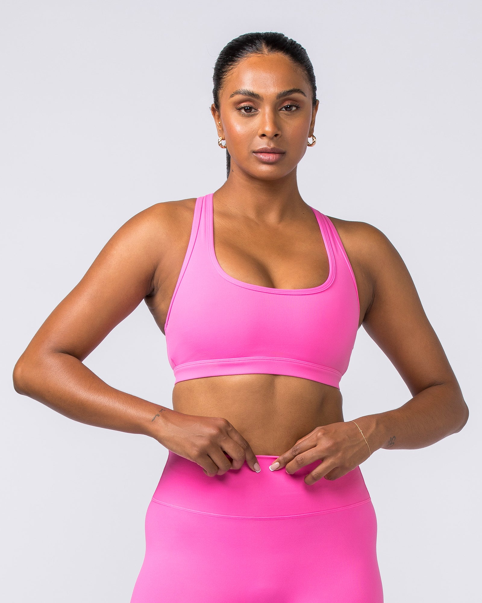 Drew Bra - Neon Bubblegum-Sports Bras-XXS-112323NEONBUBBL-XXS-MNAPPRL31159-2-Muscle Nation