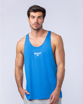 Core Training Tank - Azure Blue-Singlets & Tanks-S-112469AZRBLU-S-MNAPPRL34982-1-Muscle Nation