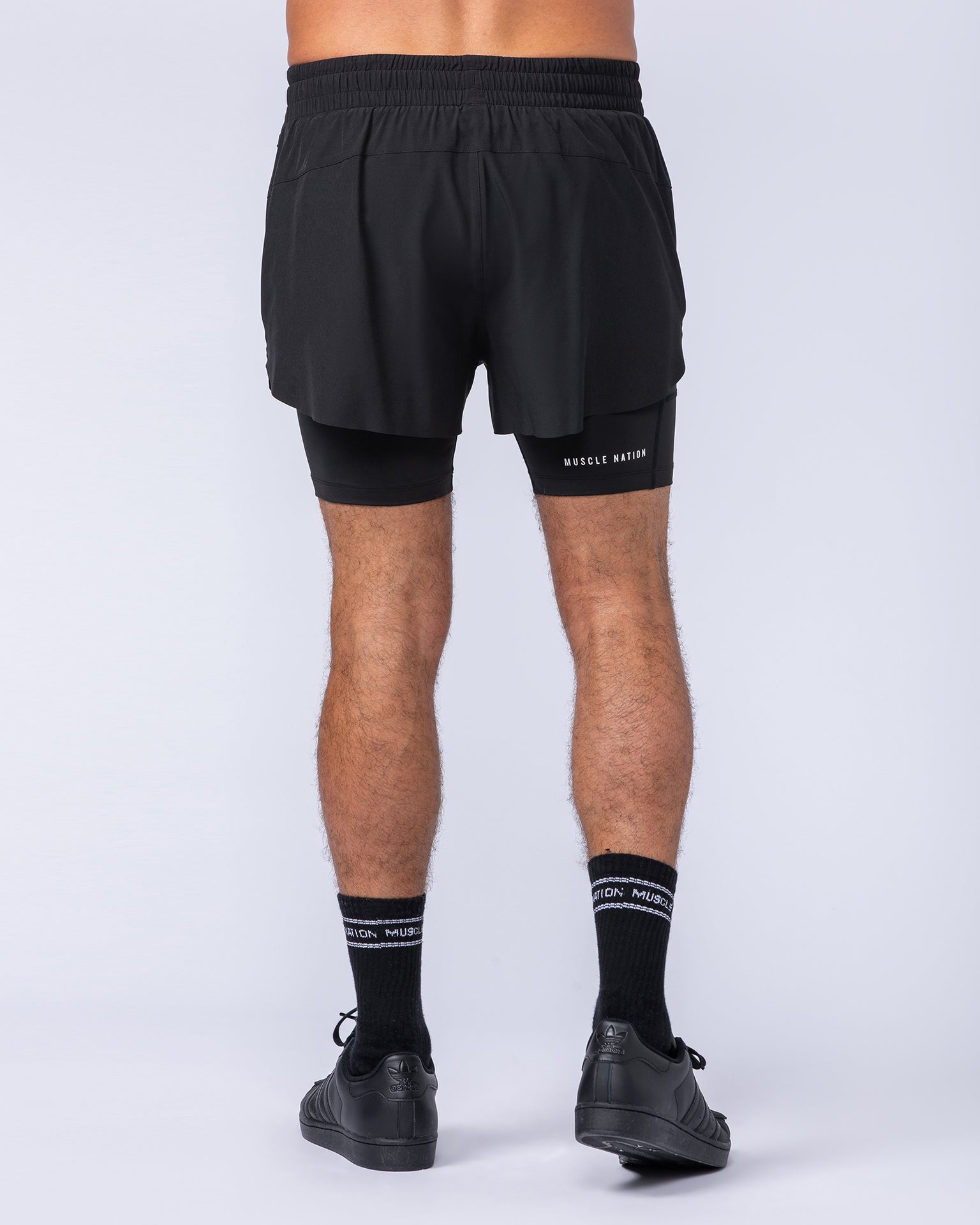 Hybrid 3" Shorts - Black-Shorts-S-112464BLK-S-MNAPPRL35361-5-Muscle Nation