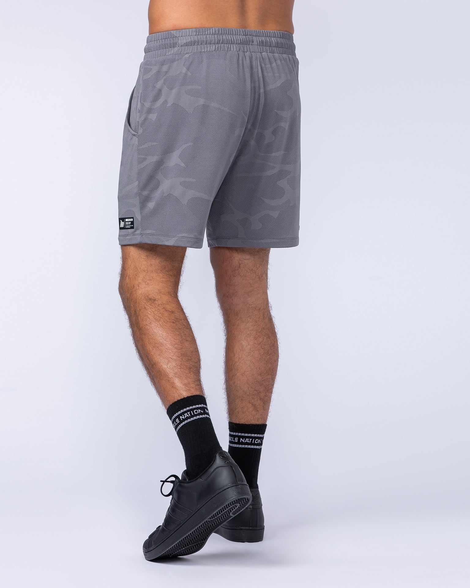 Tech Camo Lay Up 5" Shorts - Light Grey Camo-Shorts-S-112431LGRYCAMO-S-MNAPPRL35564-5-Muscle Nation