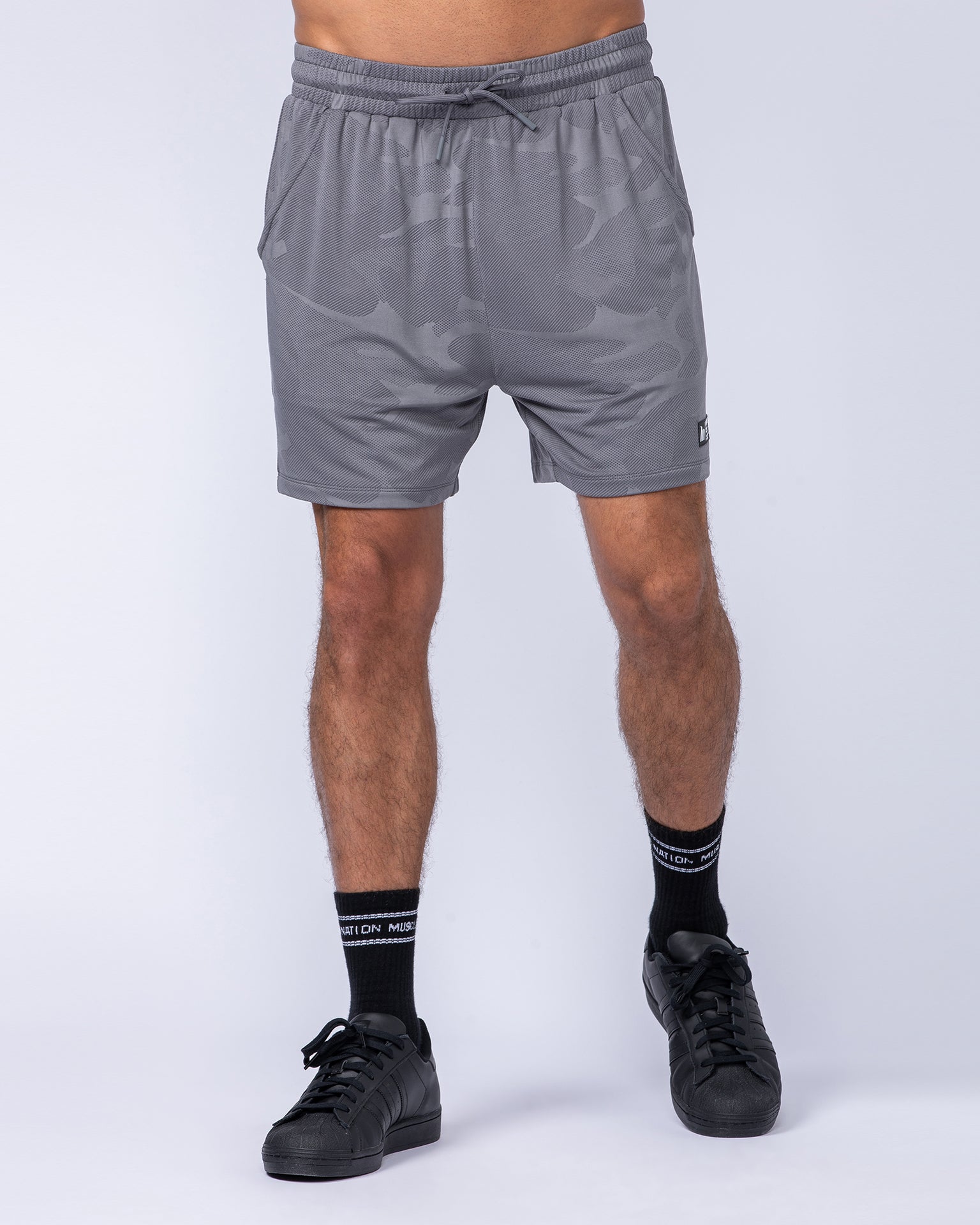Tech Camo Lay Up 5" Shorts - Light Grey Camo-Shorts-S-112431LGRYCAMO-S-MNAPPRL35564-3-Muscle Nation
