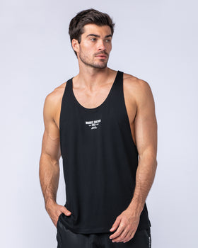 Core Training Tank - Black-Singlets & Tanks-S-112469BLK-S-MNAPPRL34975-1-Muscle Nation
