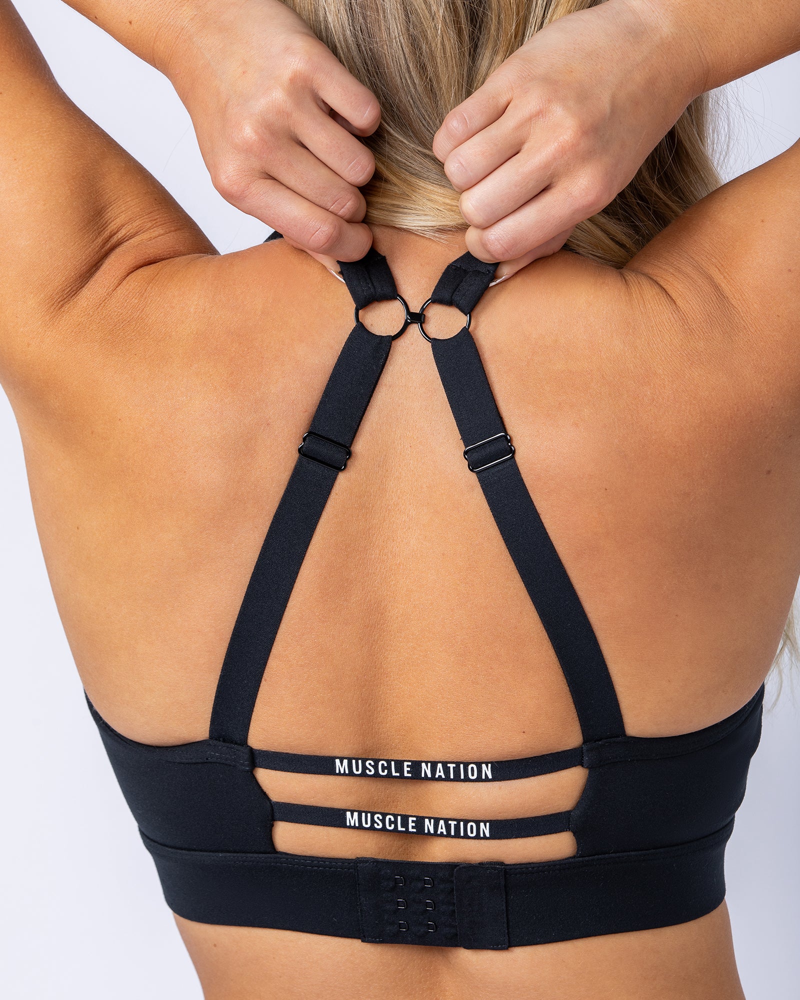 Elite Support Bra - Black-Sports Bras-XXS-112423BLK-XXS-MNAPPRL33316-5-Muscle Nation