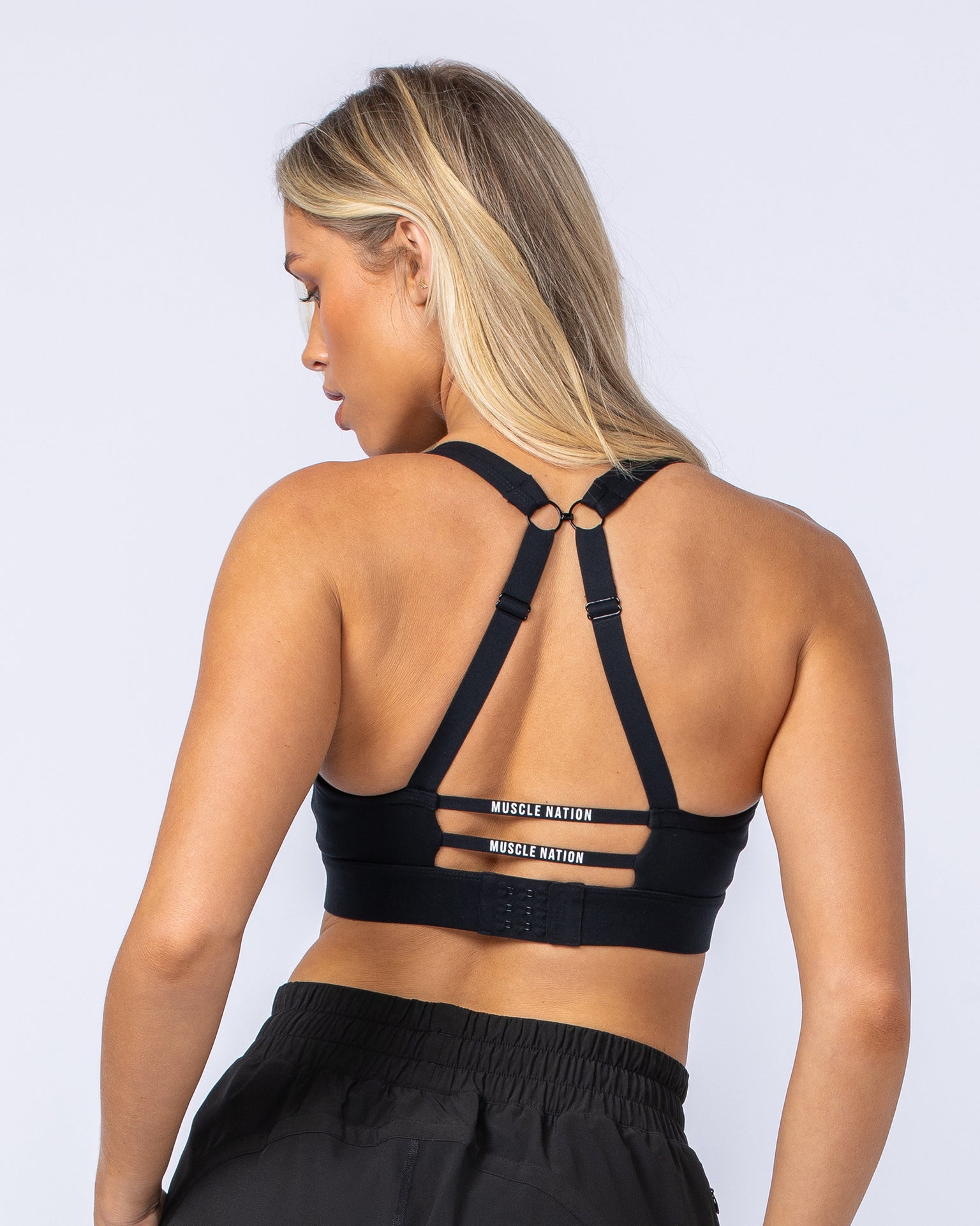 Elite Support Bra - Black-Sports Bras-XXS-112423BLK-XXS-MNAPPRL33316-9-Muscle Nation