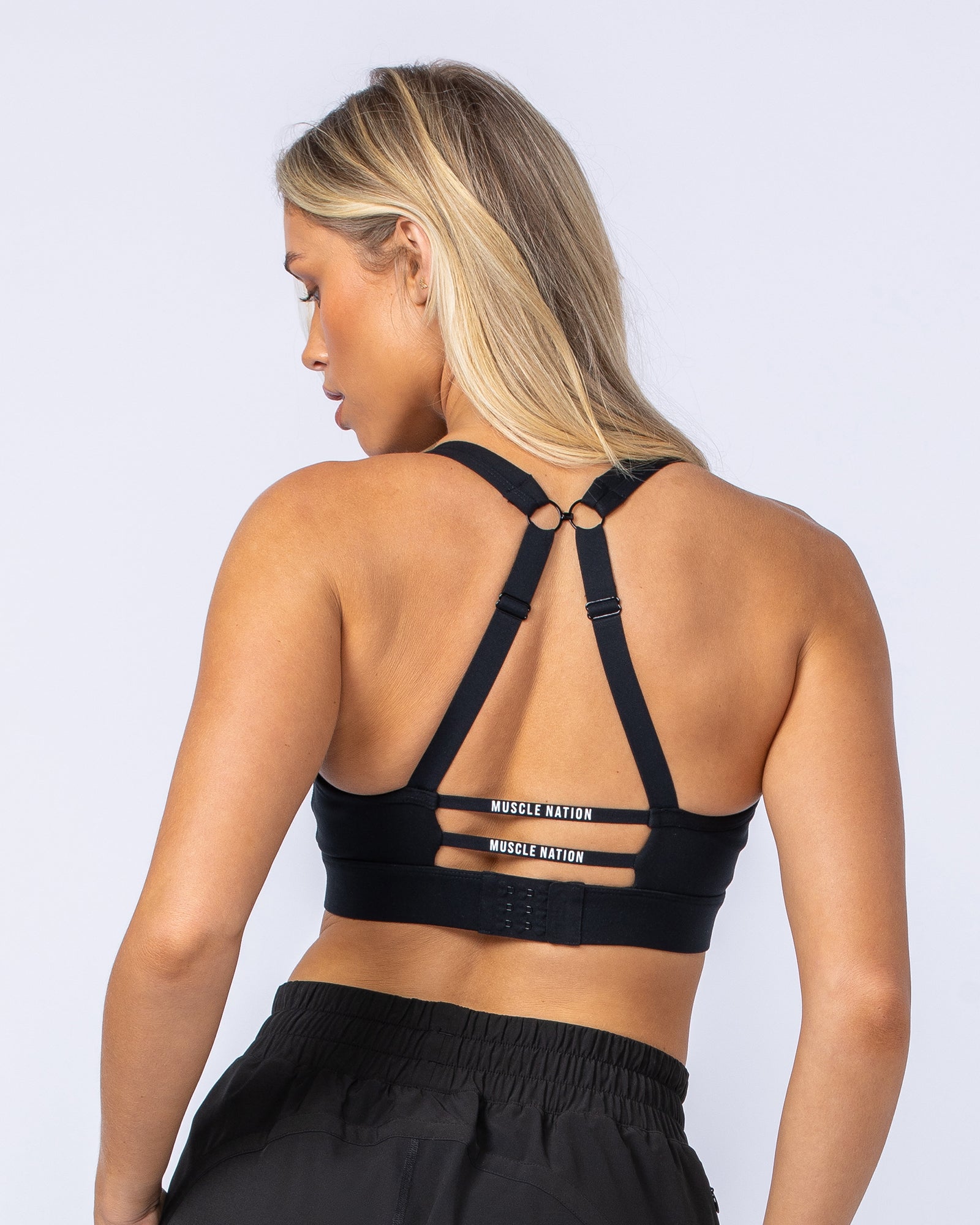 Elite Support Bra - Black-Sports Bras-XXS-112423BLK-XXS-MNAPPRL33316-9-Muscle Nation