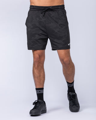 Tech Camo Lay Up 5" Shorts Black Camo - Muscle Nation men's gym shorts, view 2