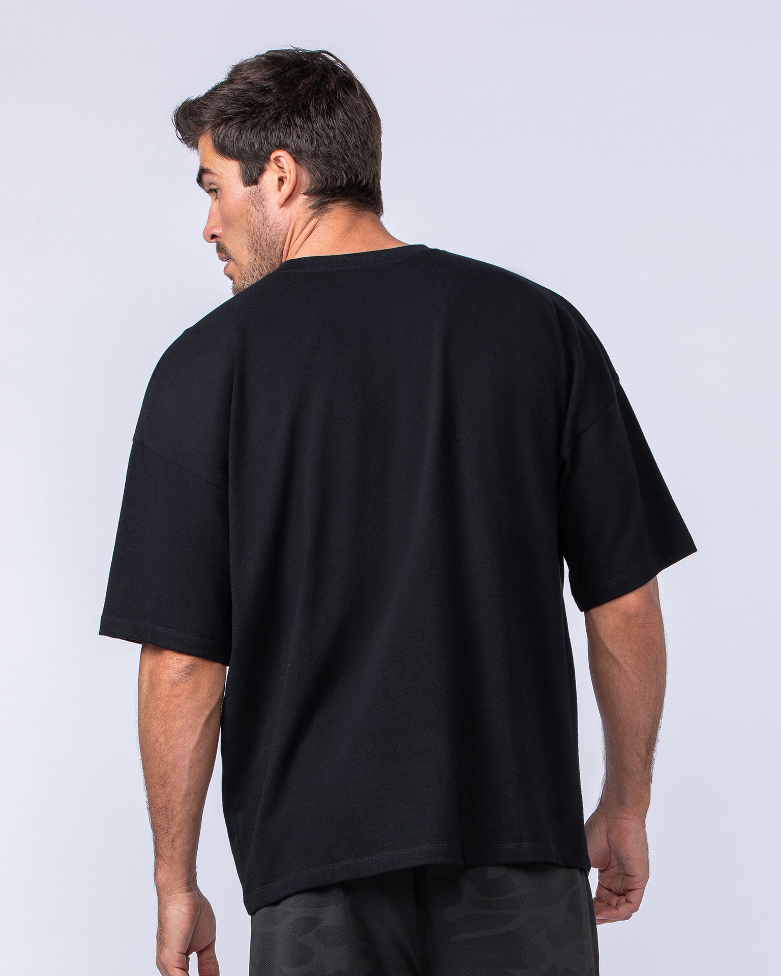 Original Oversized Boxy Tee - Black-T-Shirts-XS-1124186BLK-XS-MNAPPRL35147-4-Muscle Nation