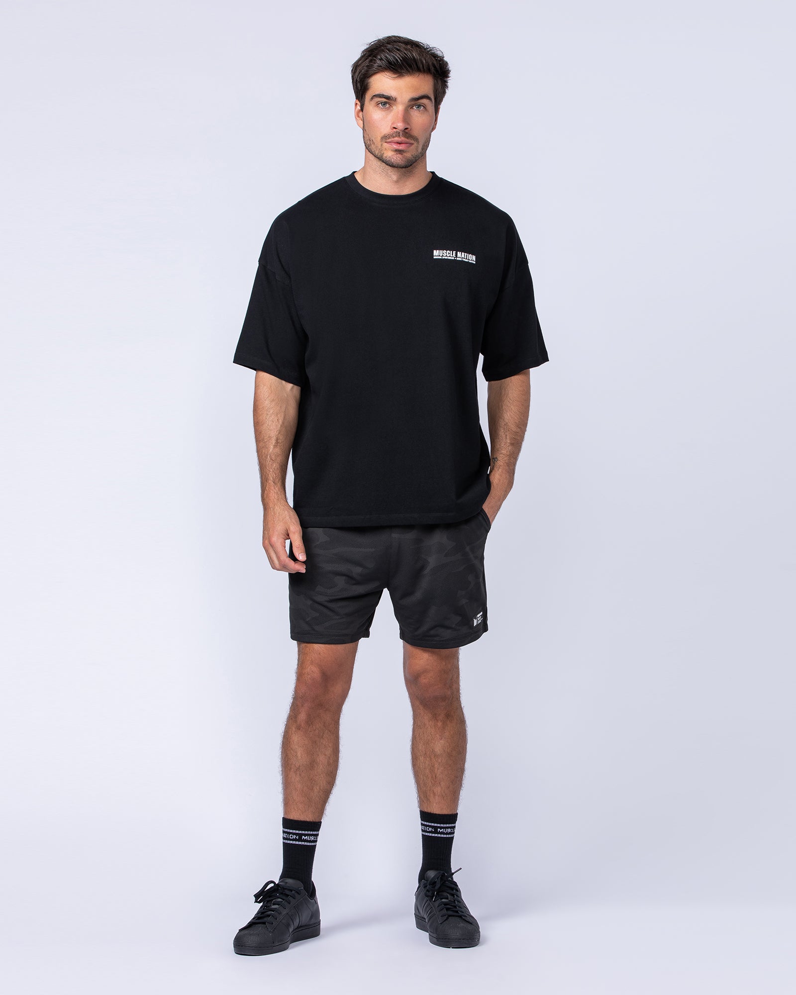 Original Oversized Boxy Tee - Black-T-Shirts-XS-1124186BLK-XS-MNAPPRL35147-5-Muscle Nation