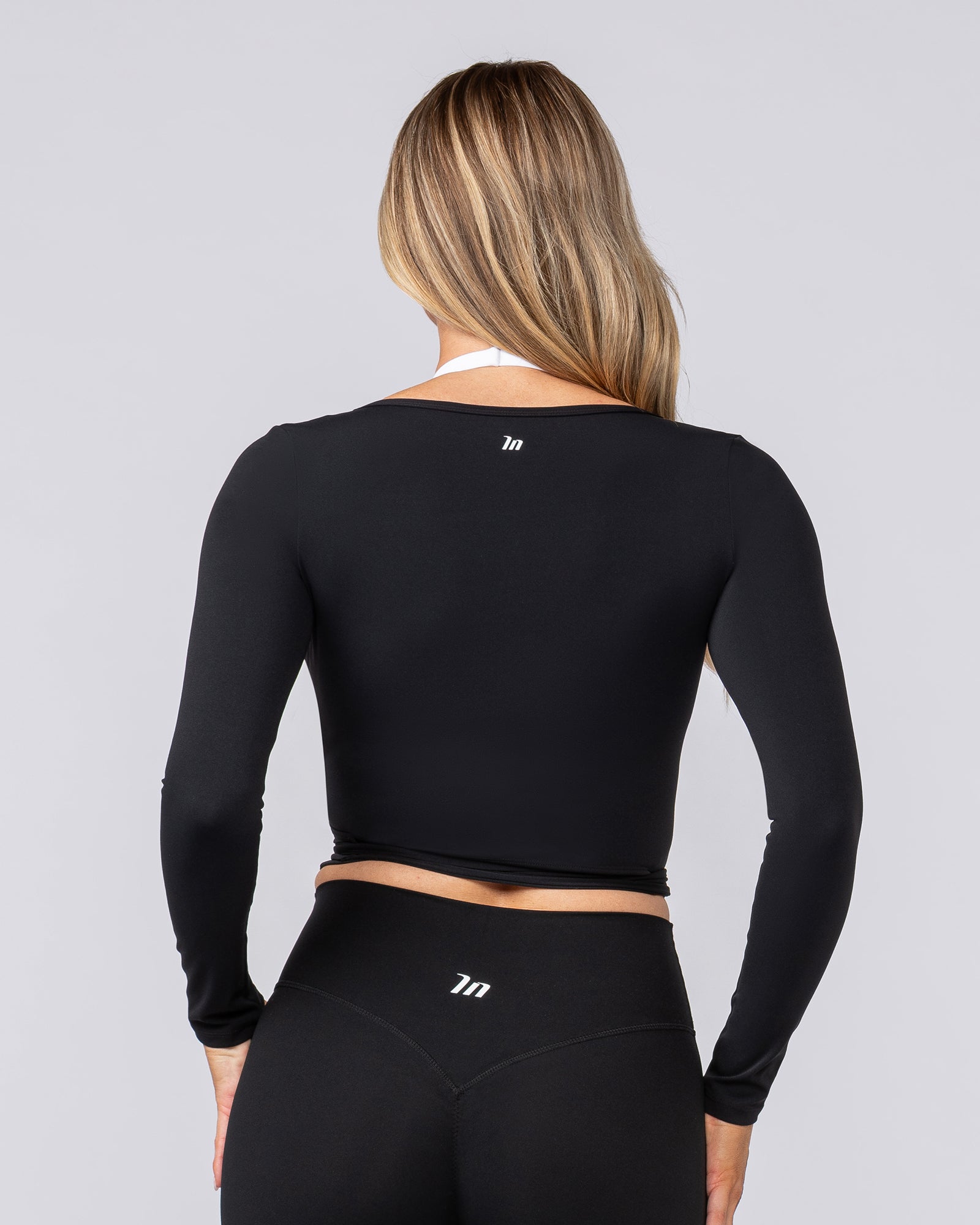 Bliss Wrap Top - Black-Long Sleeve T-Shirts-XXS-082508BLK-XXS-MNAPPRL43841-4-Muscle Nation