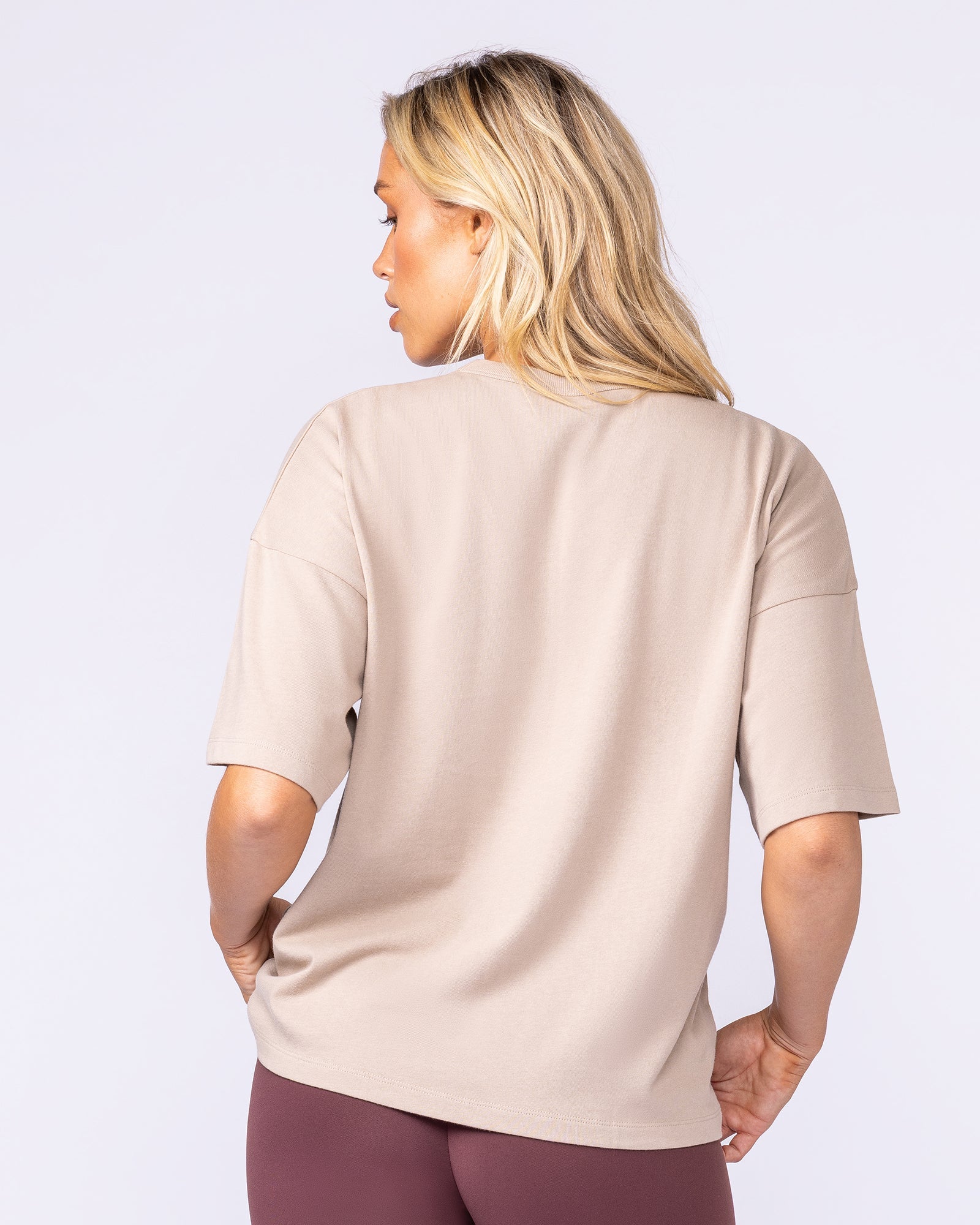 Boxy Fit Tee - Sandstorm-T-Shirts-XXS-112538SDSTM-XXS-MNAPPRL45635-4-Muscle Nation