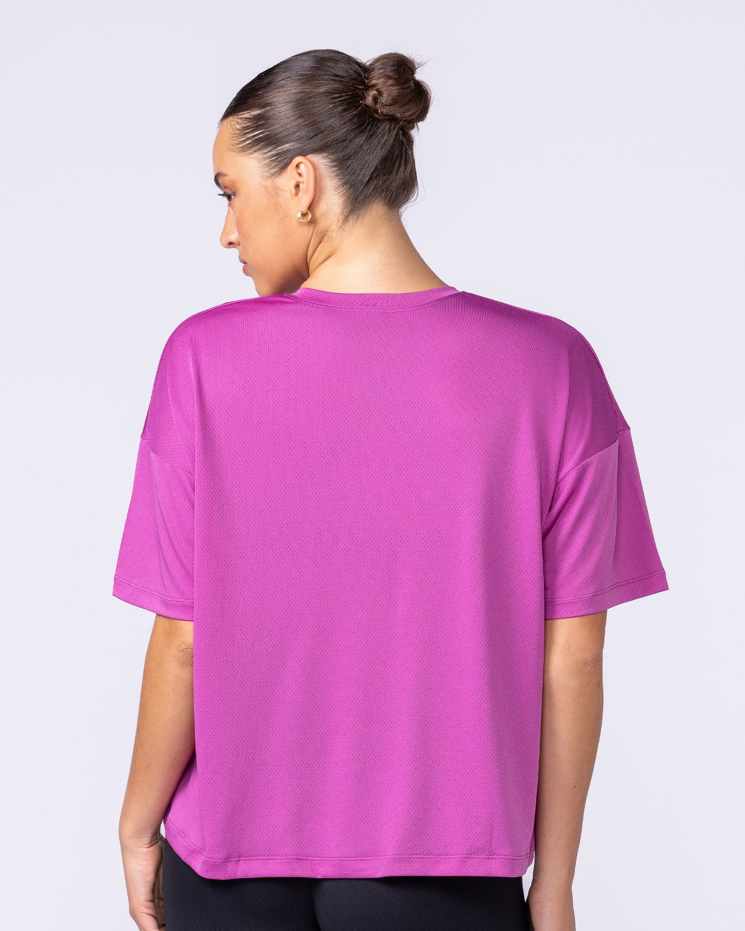 Boxy Training Tee - Radiant Orchid-T-Shirts-XXS-1125133RORID-XXS-MNAPPRL45138-6-Muscle Nation