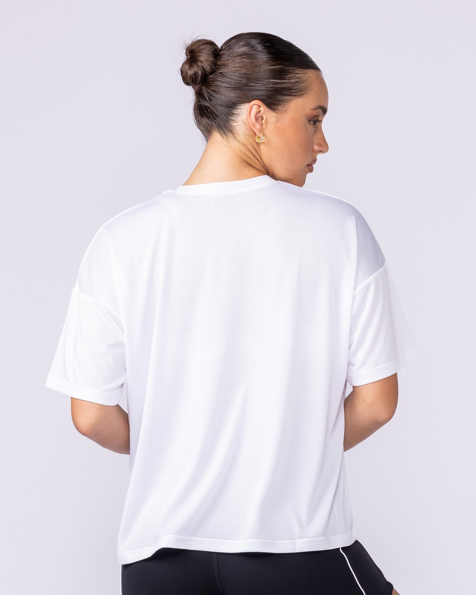 Boxy Training Tee - White-T-Shirts-XXS-1125133WHT-XXS-MNAPPRL45147-5-Muscle Nation