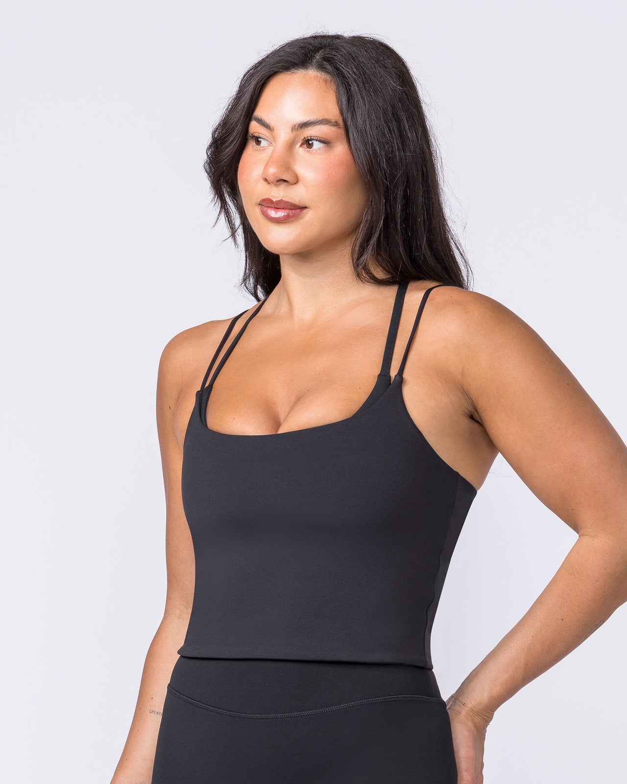 Cami Active Tank Black - Muscle Nation women's tank top, view 3