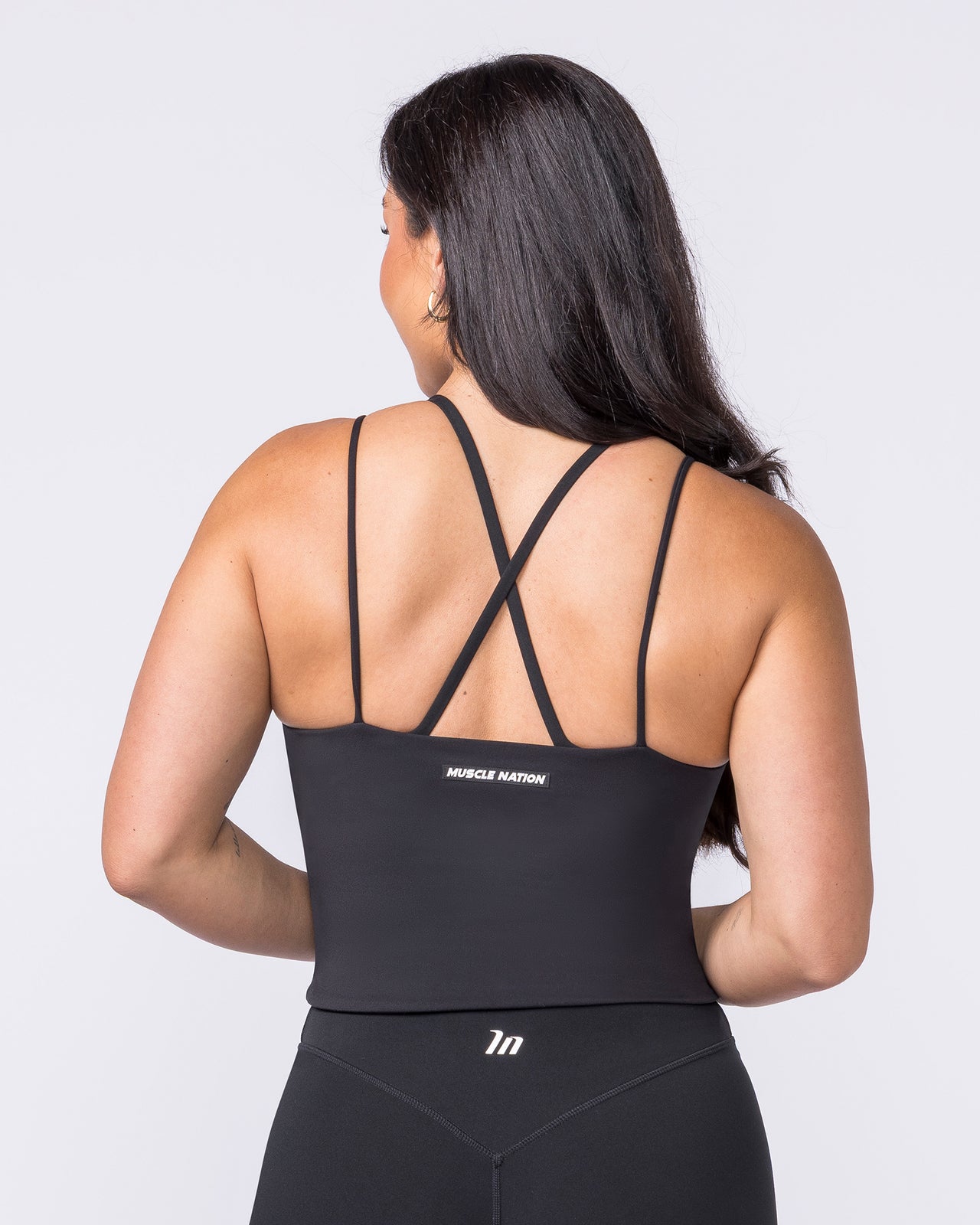Cami Active Tank Black - Muscle Nation women's tank top, view 4